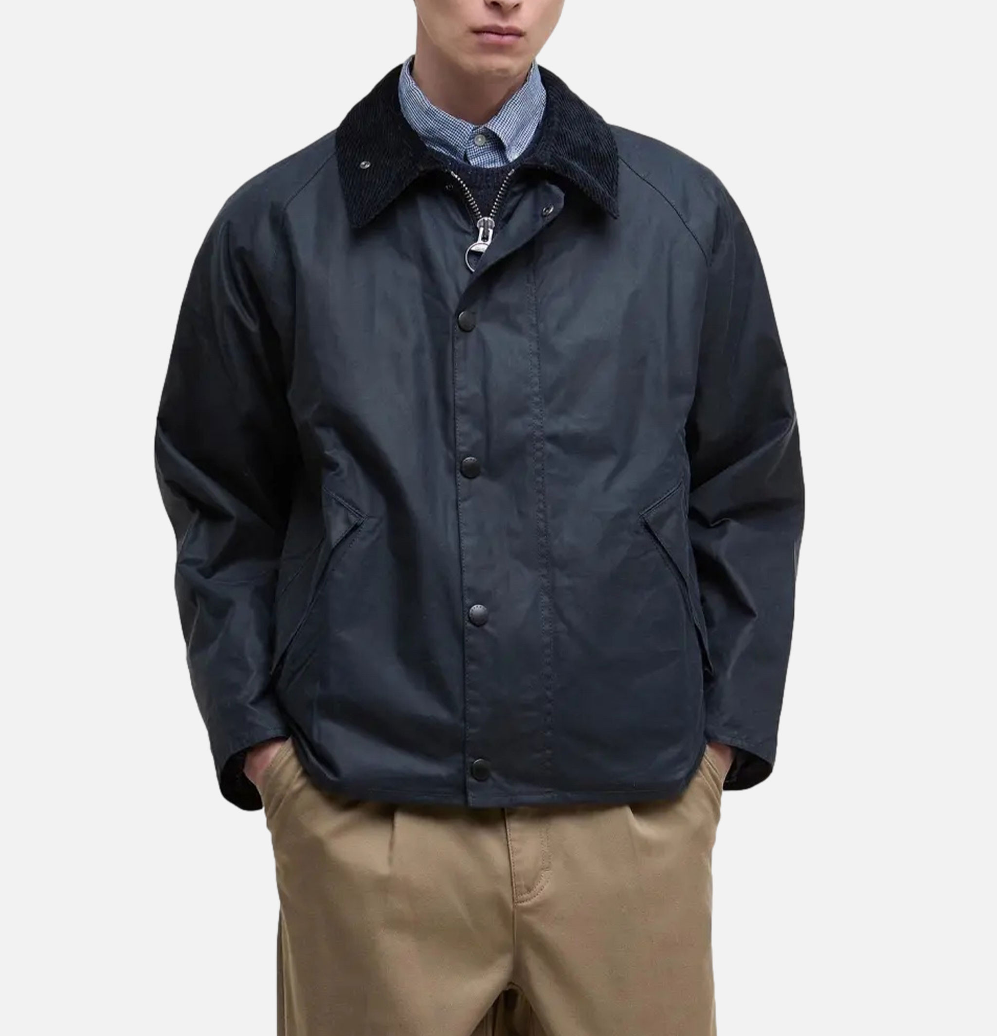 Barbour Veste Transport Wax Navy