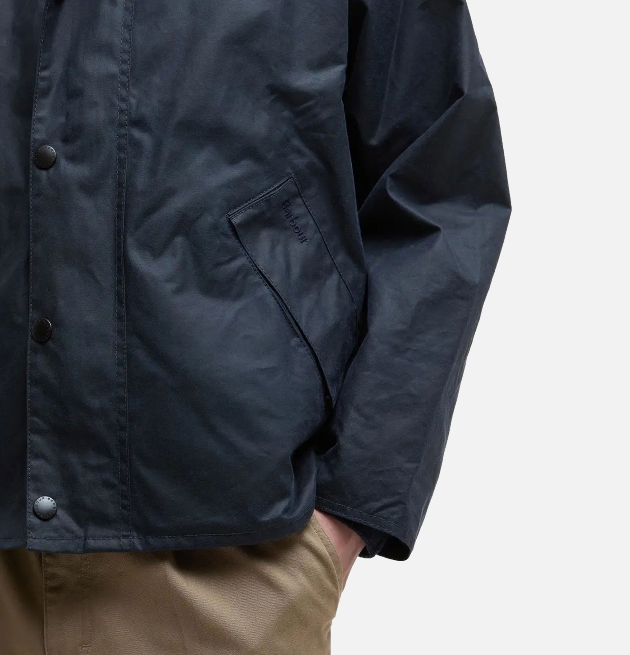 Barbour Veste Transport Wax Navy