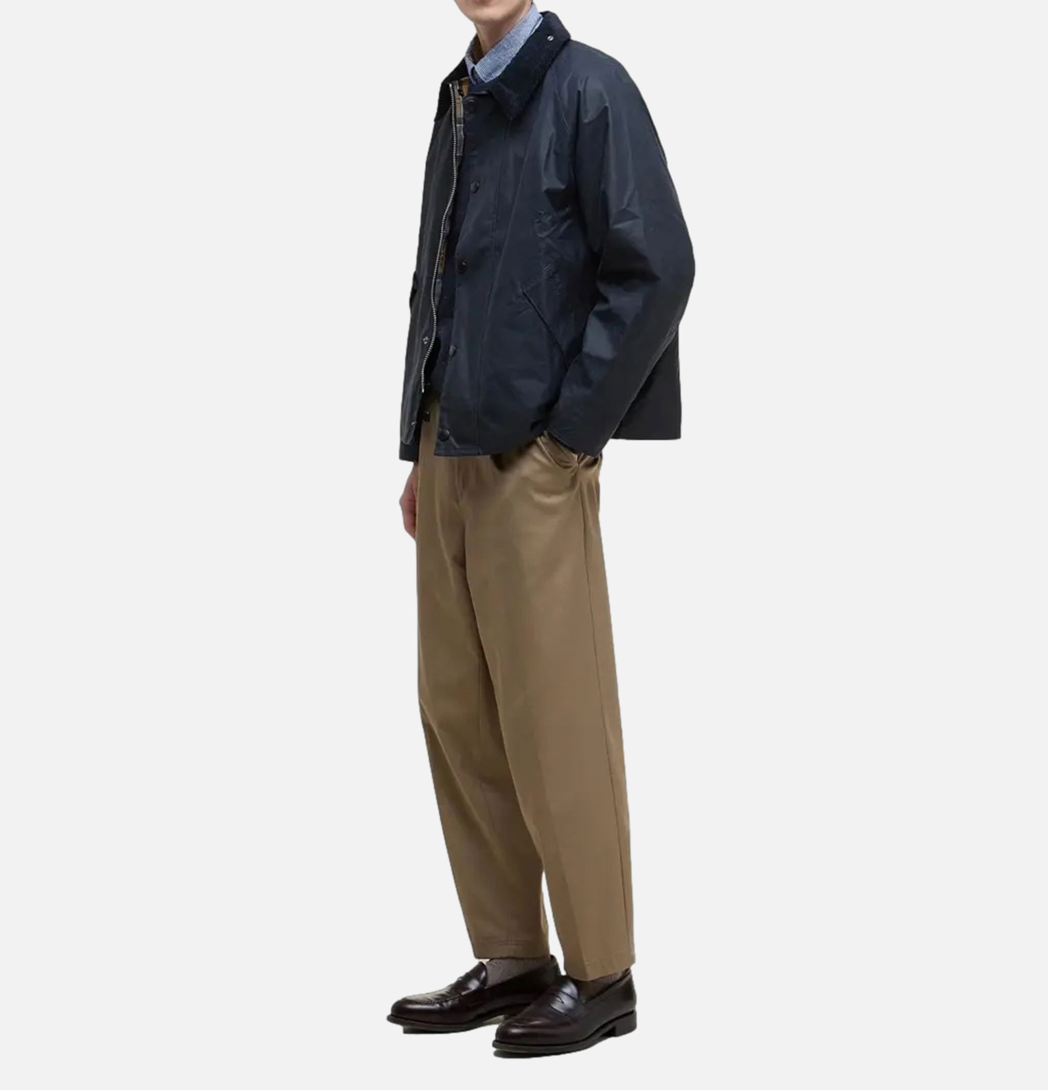 Barbour Veste Transport Wax Navy