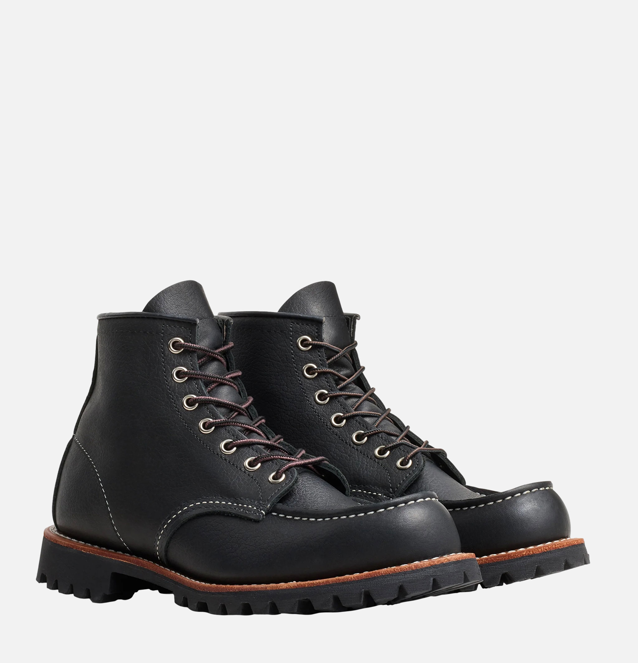 Red Wing Roughneck Moc Toe 2949 in Black Oil Slick