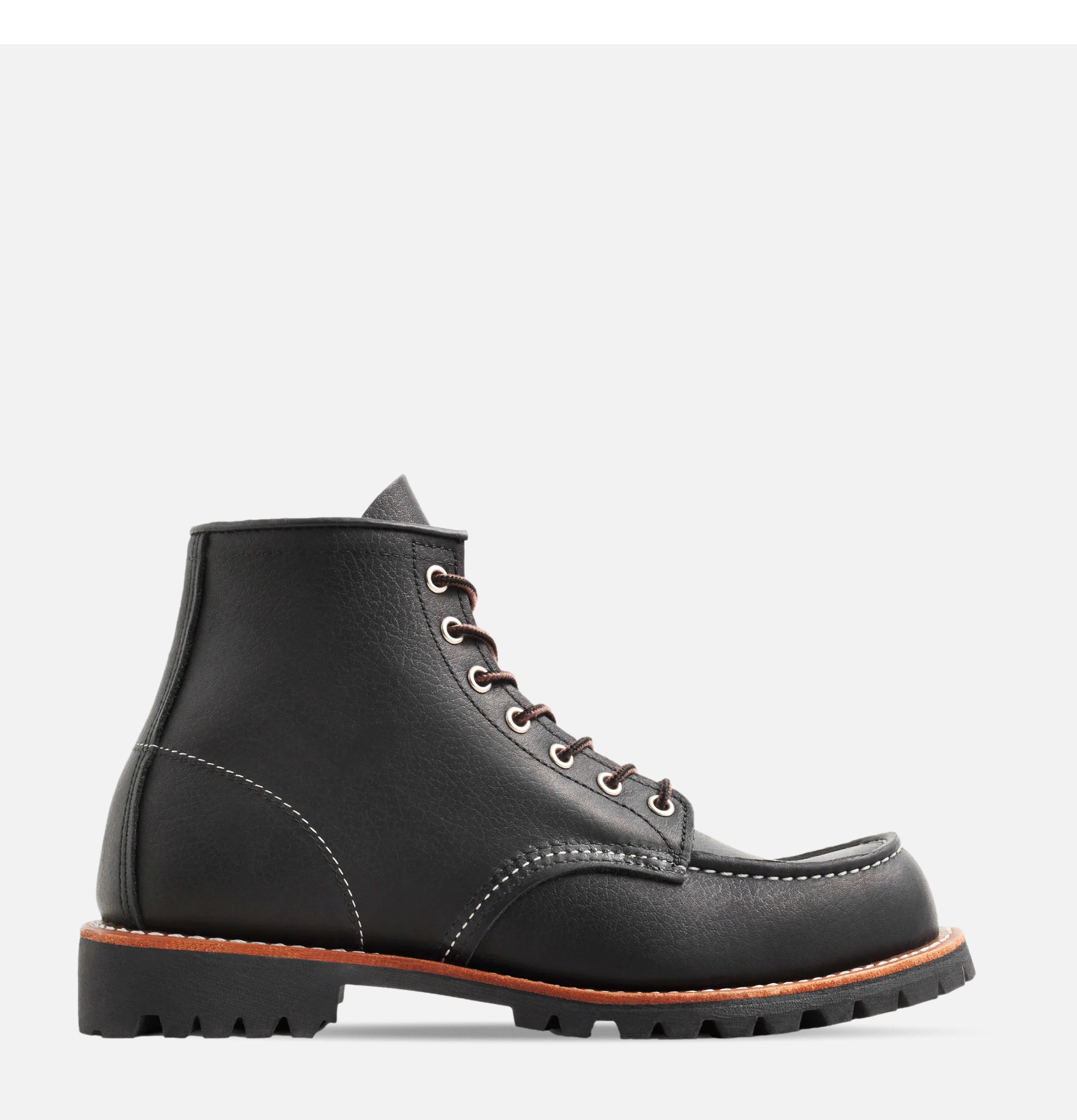 Red Wing Roughneck Moc Toe 2949 in Black Oil Slick
