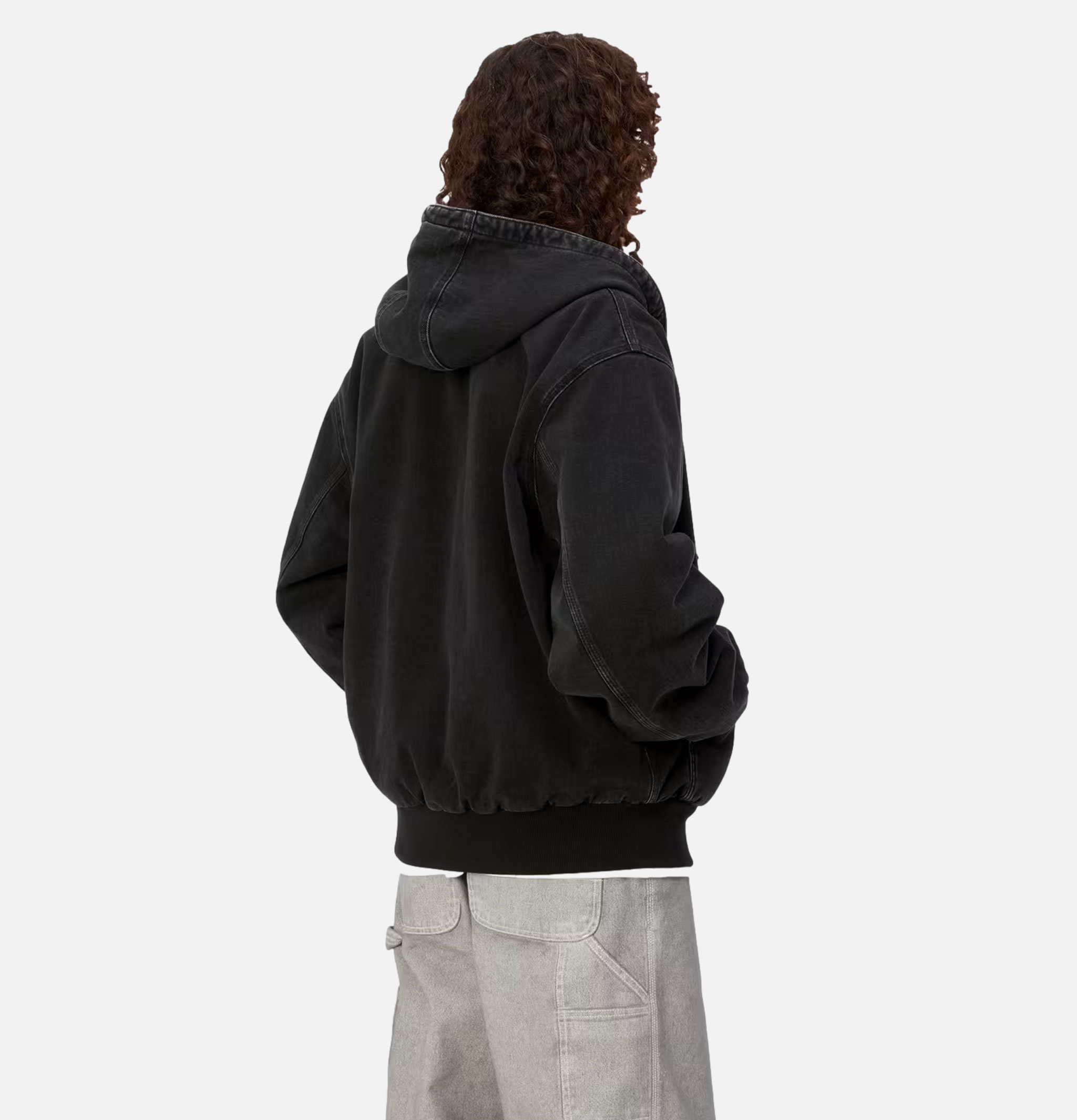 Carhartt WIP Og Active Jacket Black Stone Washed