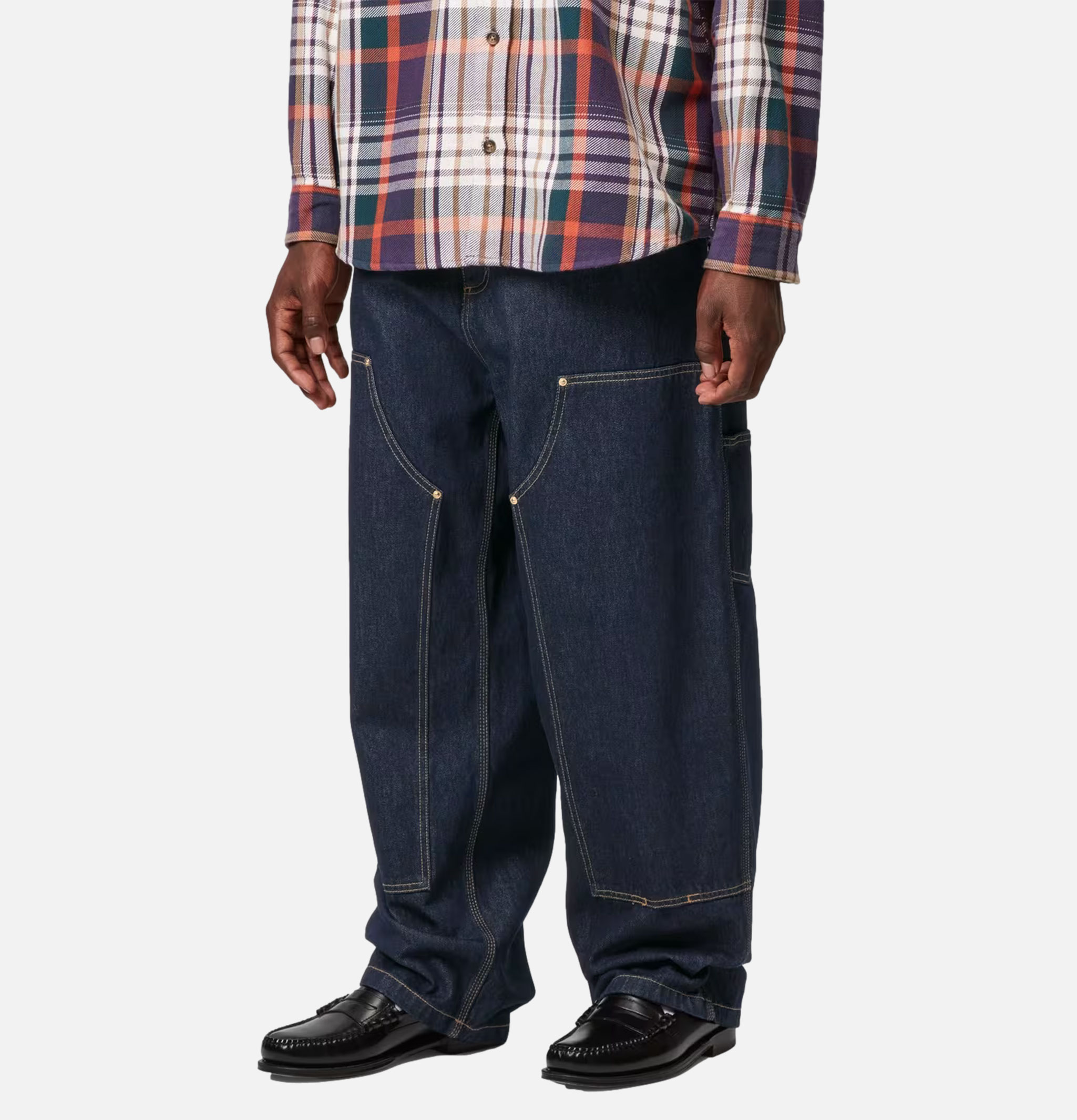 Carhartt WIP Nash Double Knee Pant Blue Rinsed
