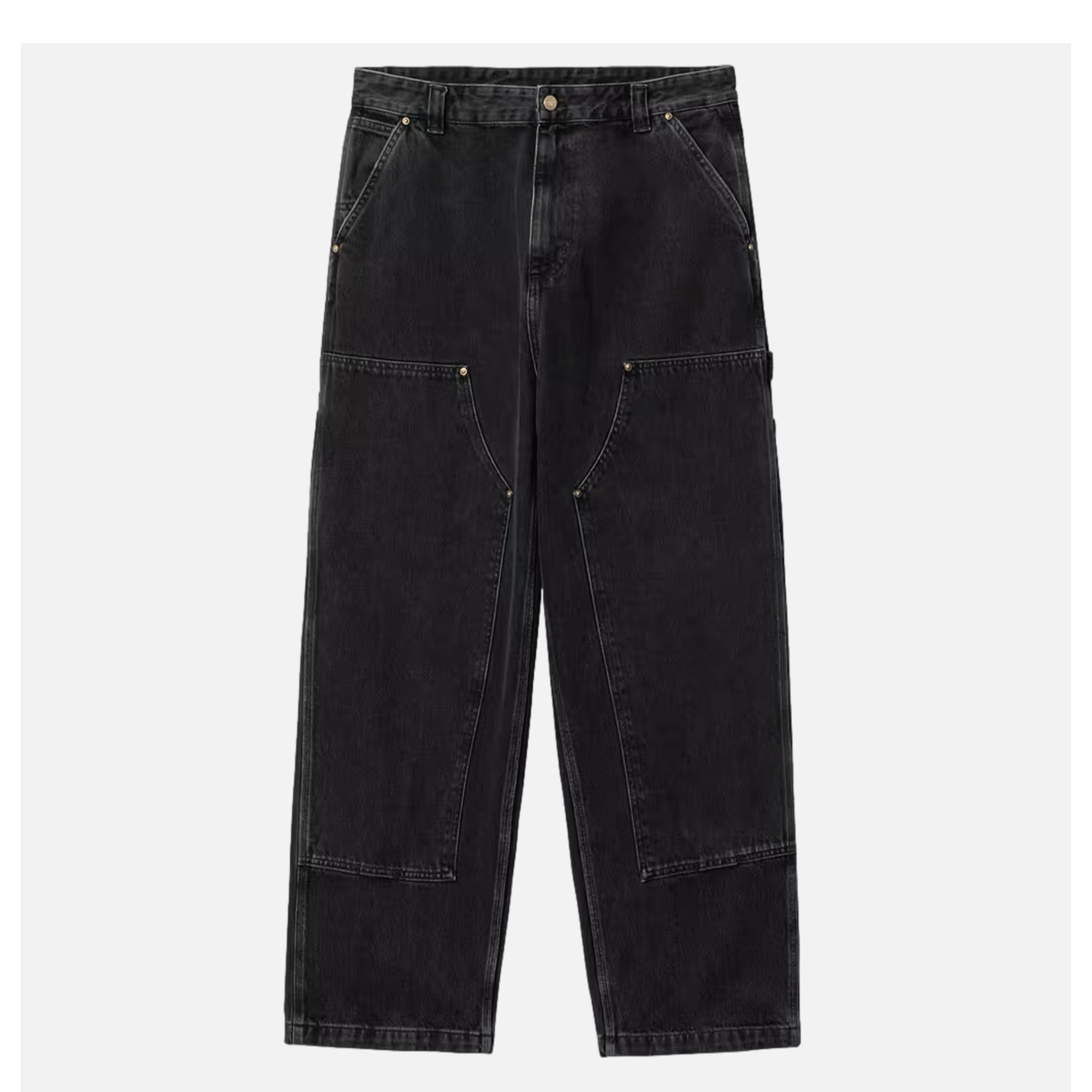 Carhartt WIP | Nash Double Knee Pant Black Stone | Royalcheese 