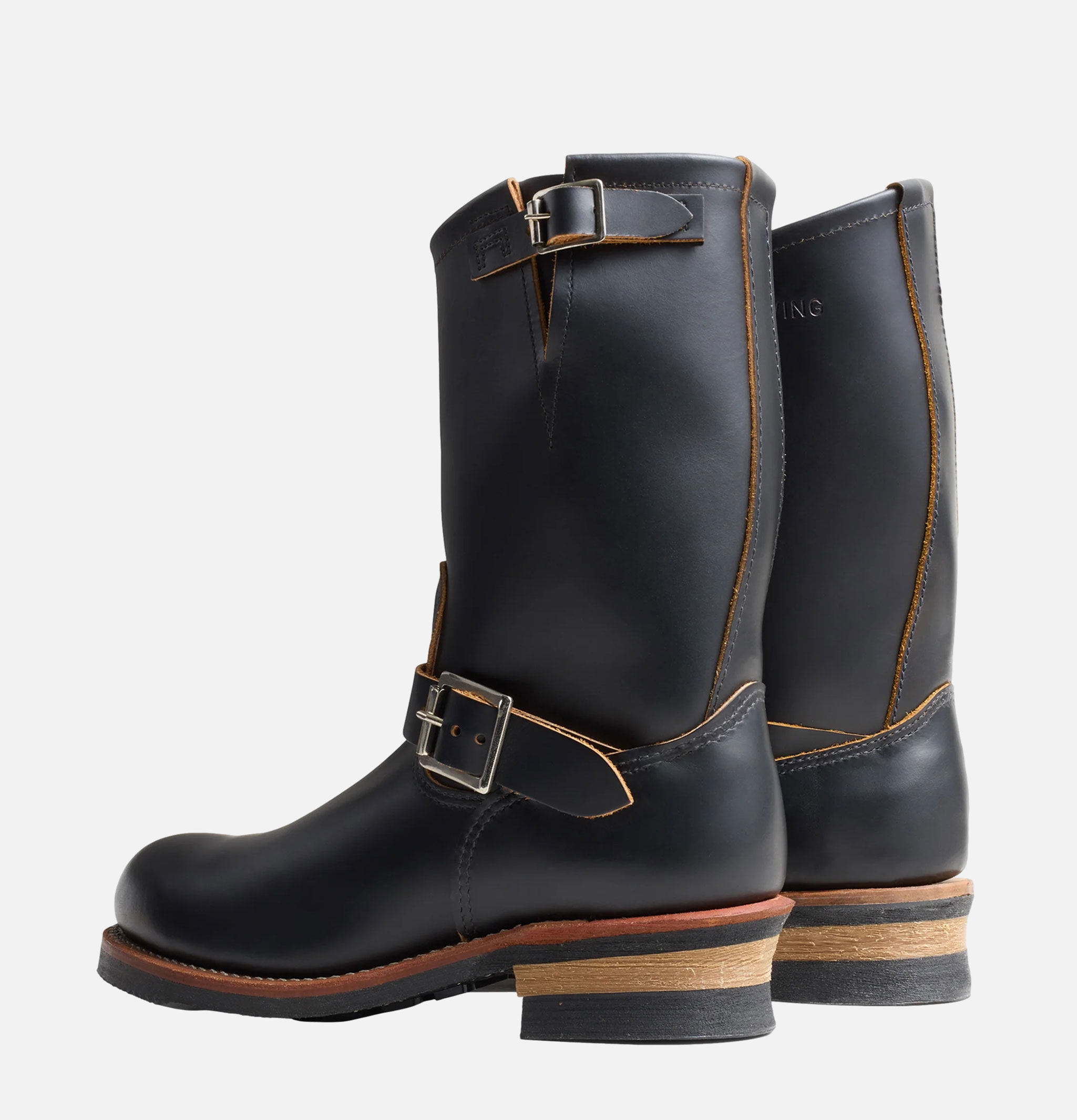 Red Wing Engineer 2966 in Black Klondike leather