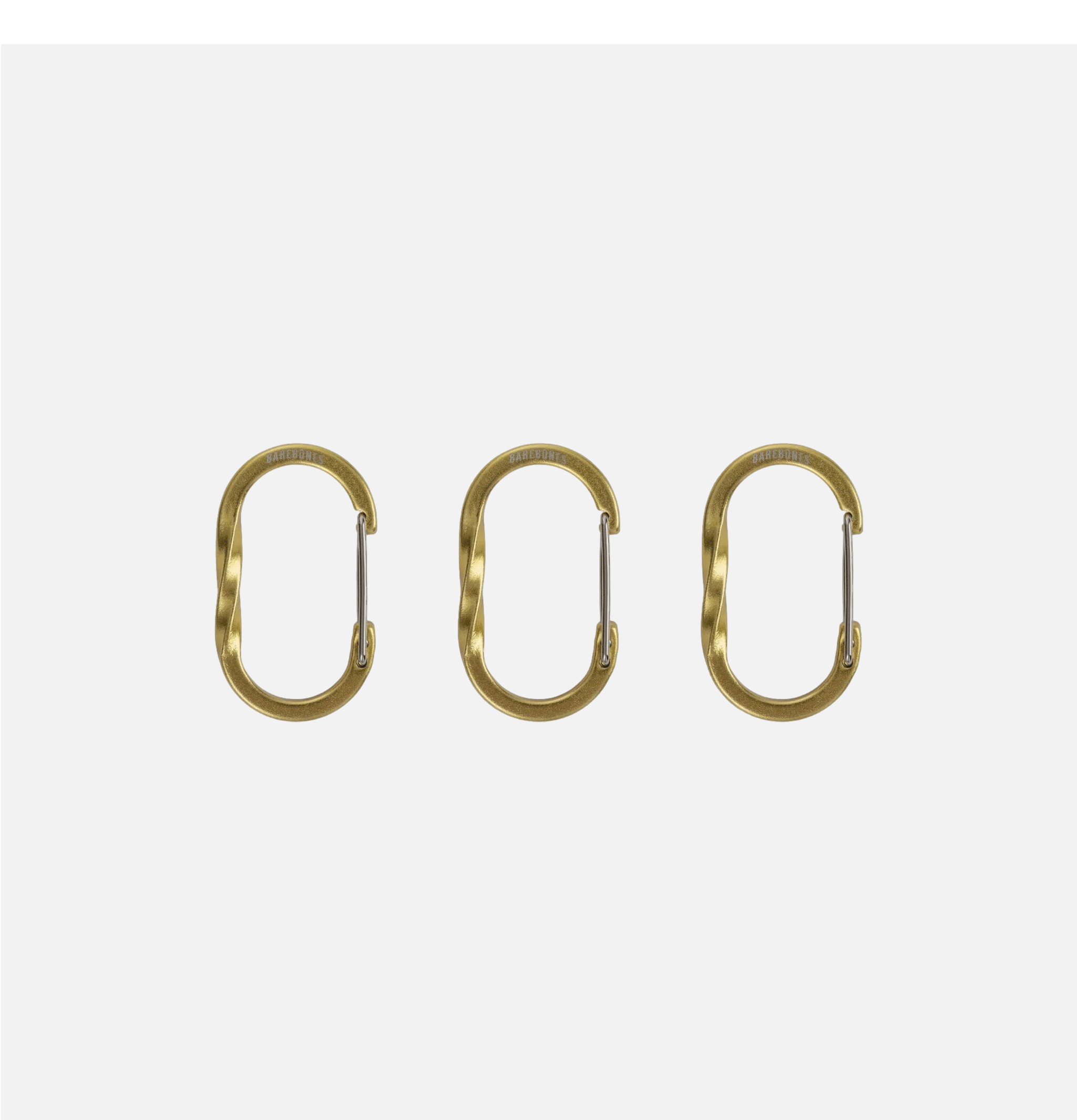Barebones Wiregate Carabiner Small Gold