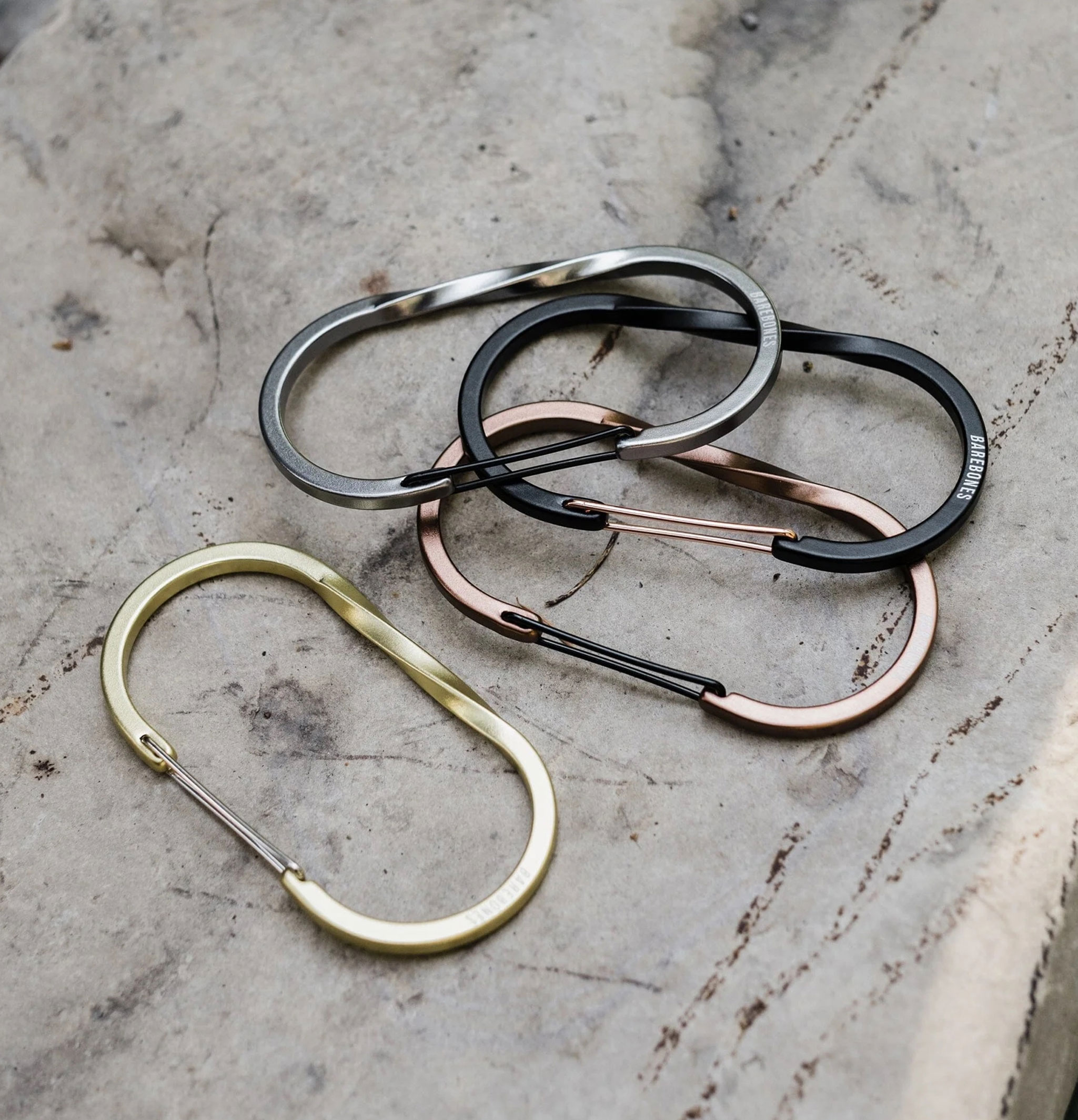 Barebones Wiregate Carabiner Small Gold