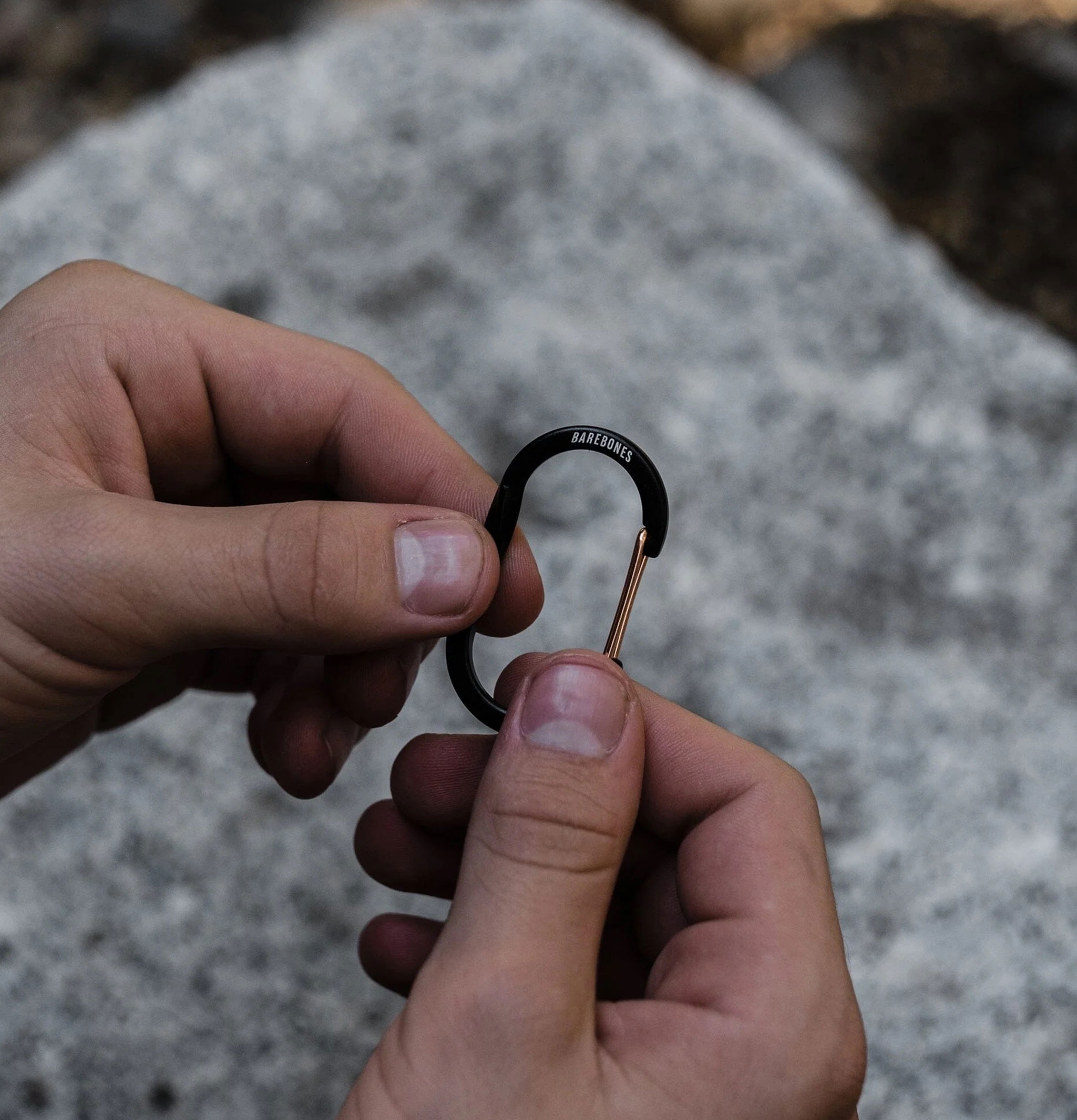 Barebones Wiregate Carabiner Small Gold