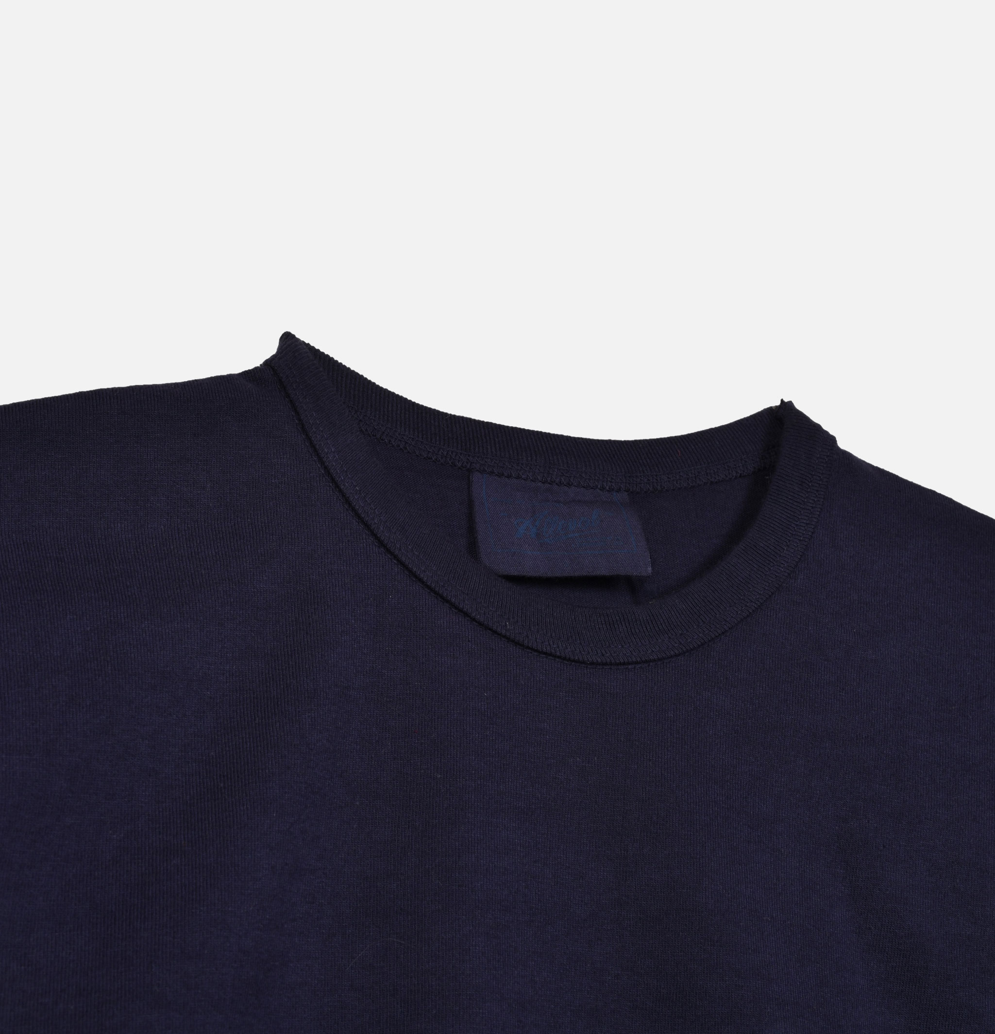 Allevol T-shirt Ls Heavy Duty Crew Navy