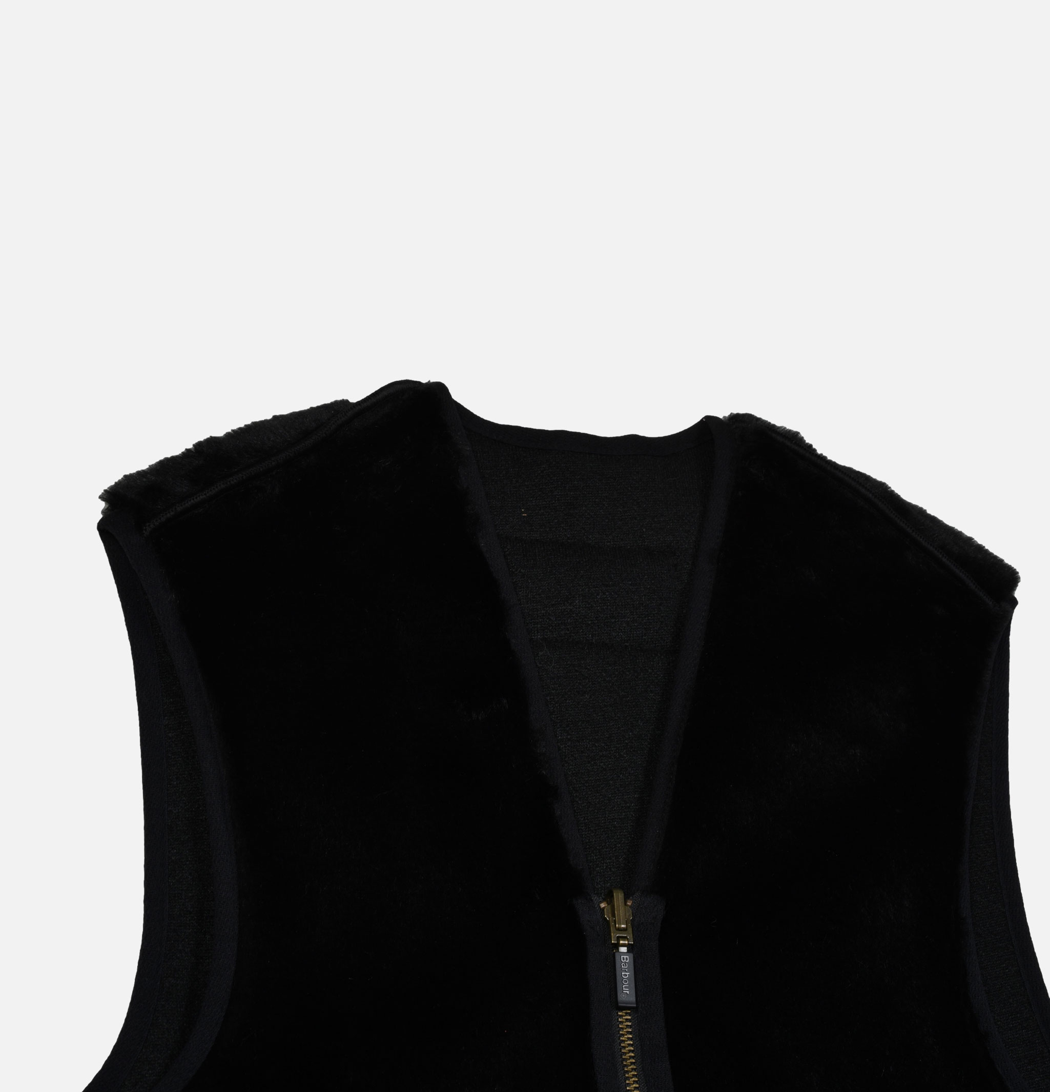 Barbour Warm Pile Zip Vest Black Barbour Warm Pile Zip Vest Black