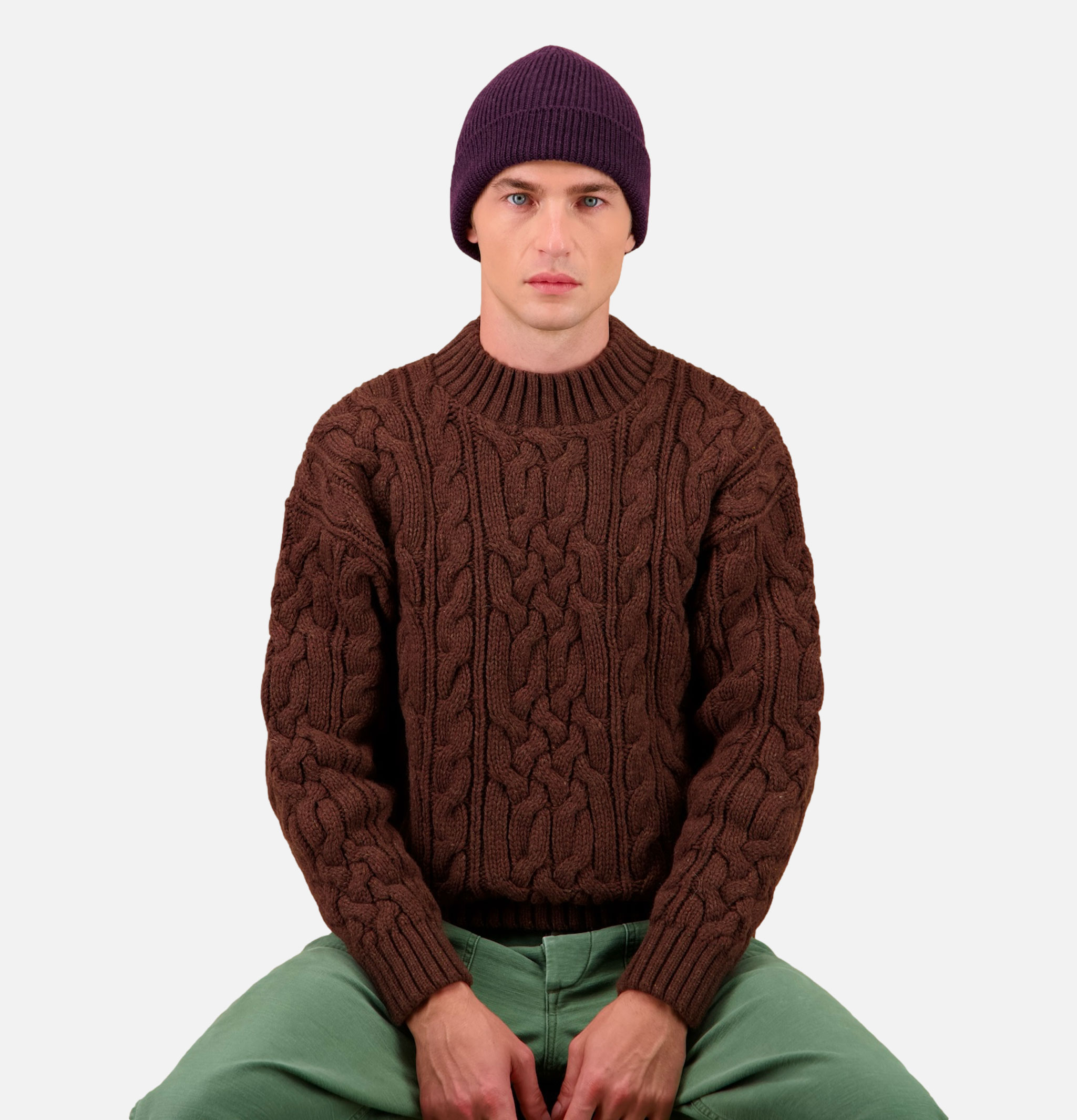 Nitto Knitwear Ara Beanie Prune