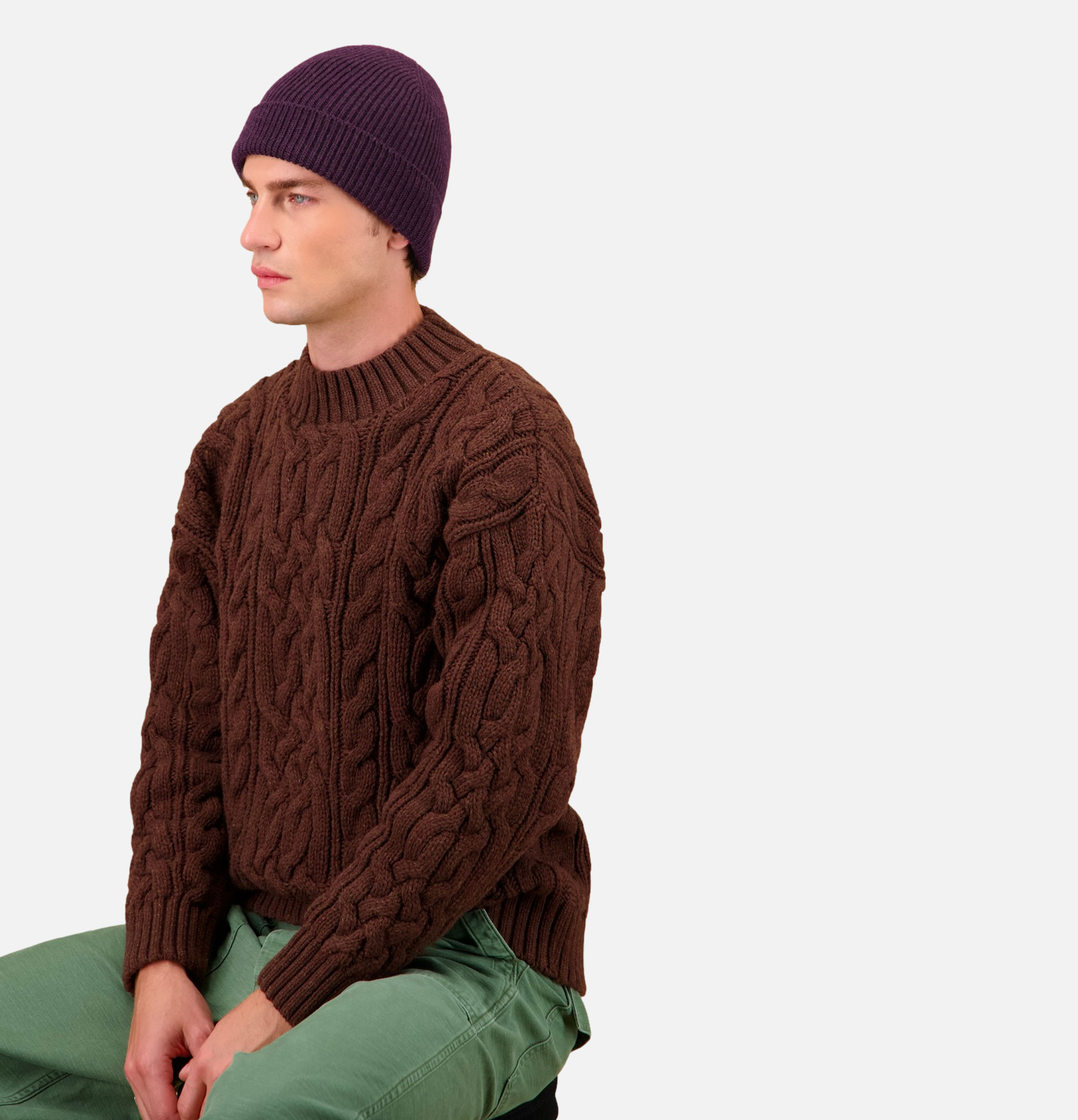 Nitto Knitwear Ara Beanie Prune