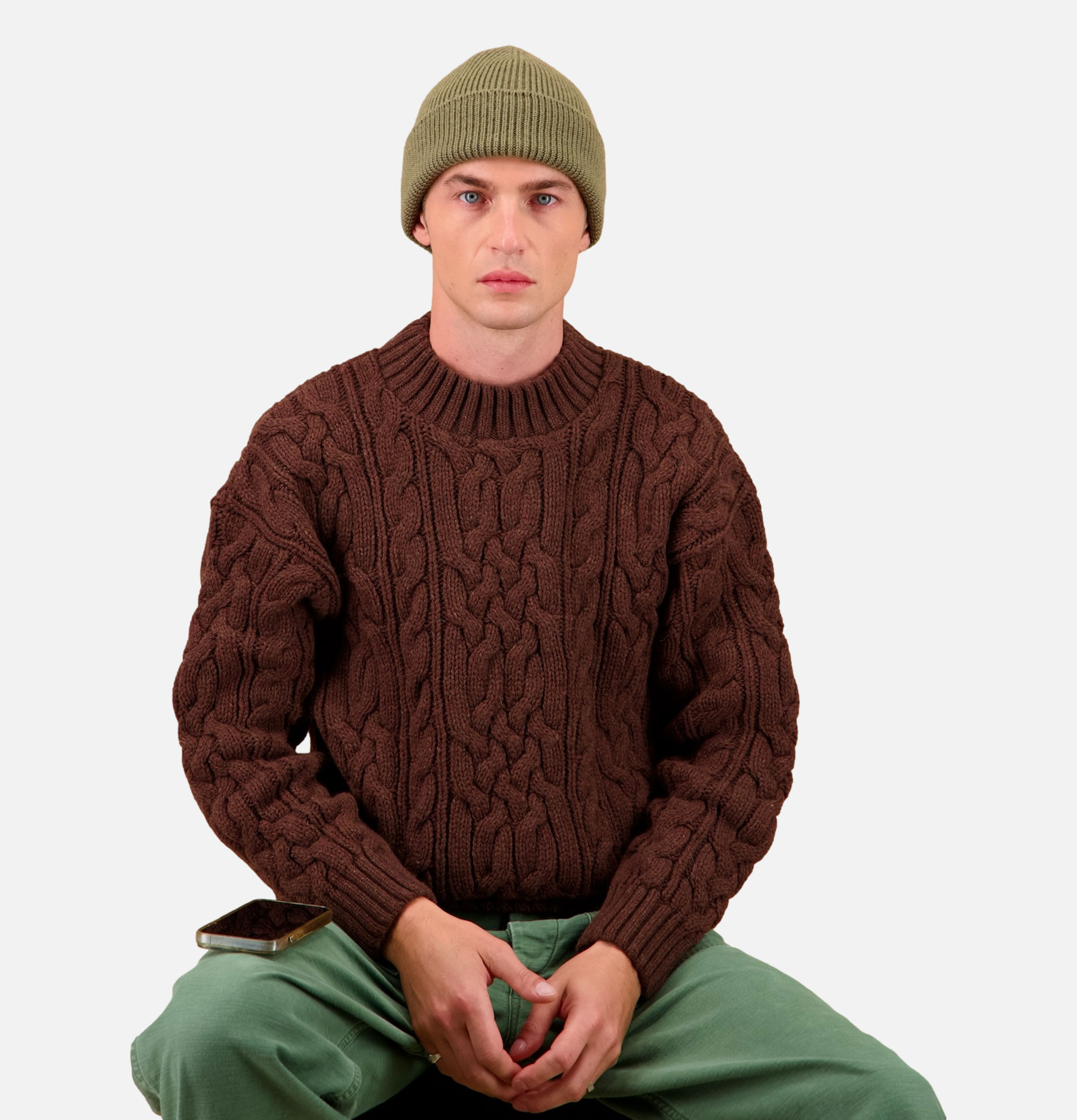 Bonnet Nitto Knitwear Ara Vert Militaire
