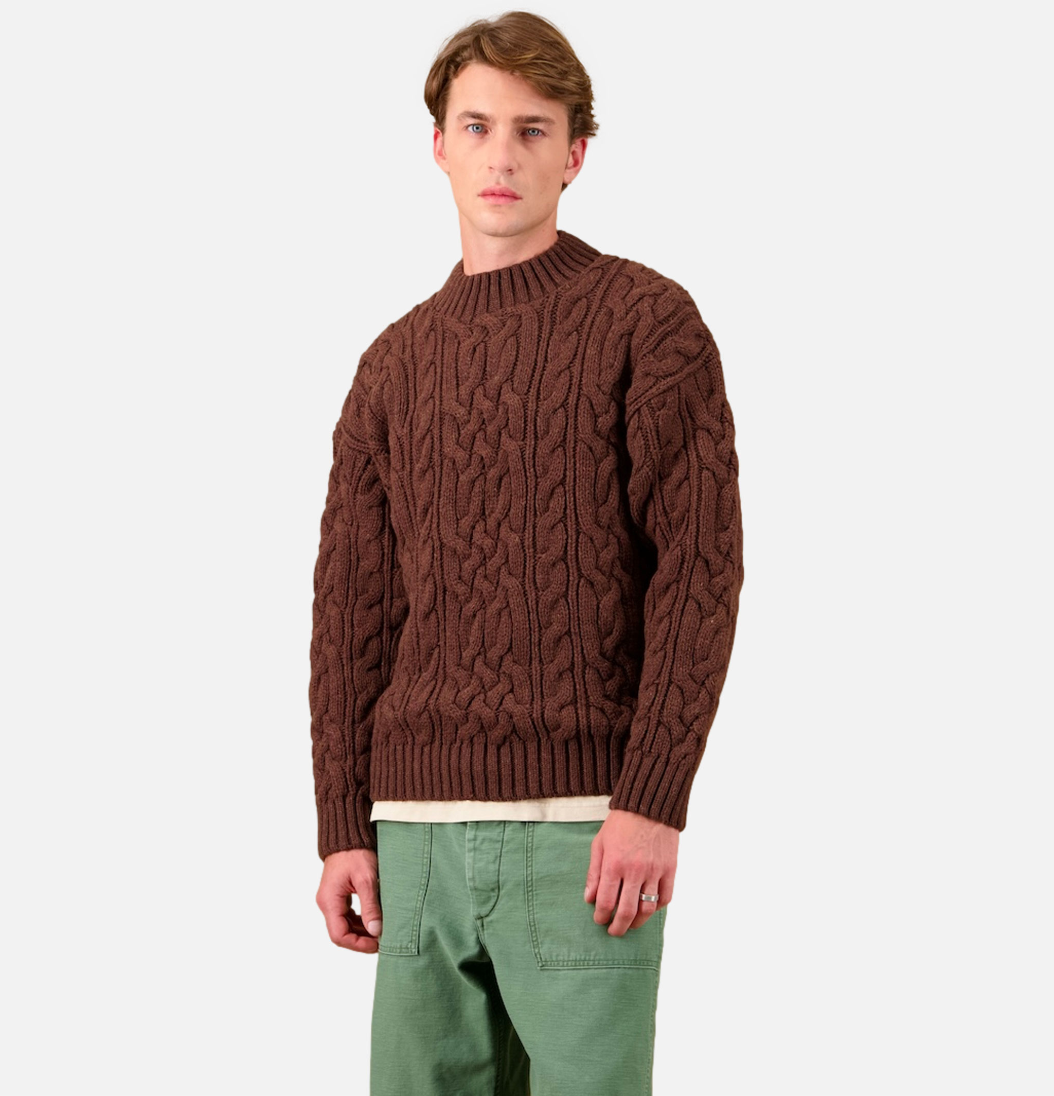 Nitto Knitwear Pull Col Rond Ohannes Marron