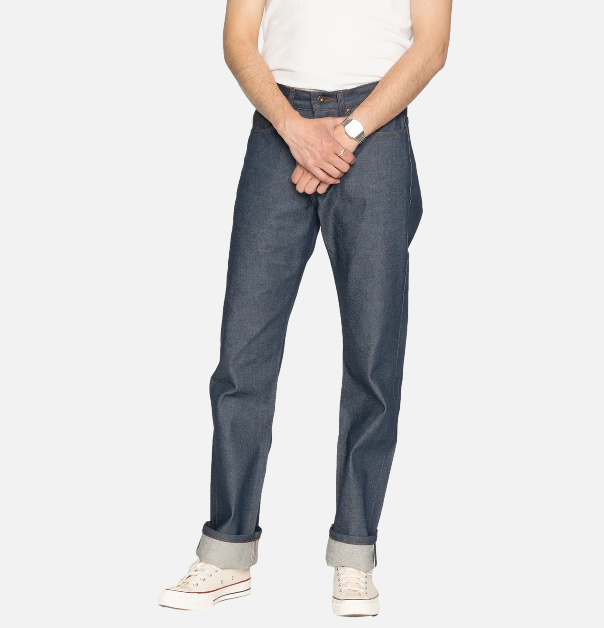 Naked and Famous True Guy Natural Indigo Jeans