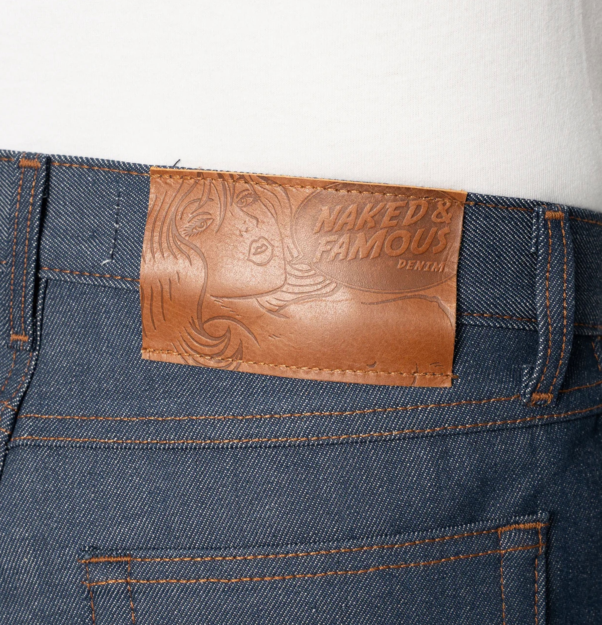 Naked and Famous True Guy Natural Indigo Jeans