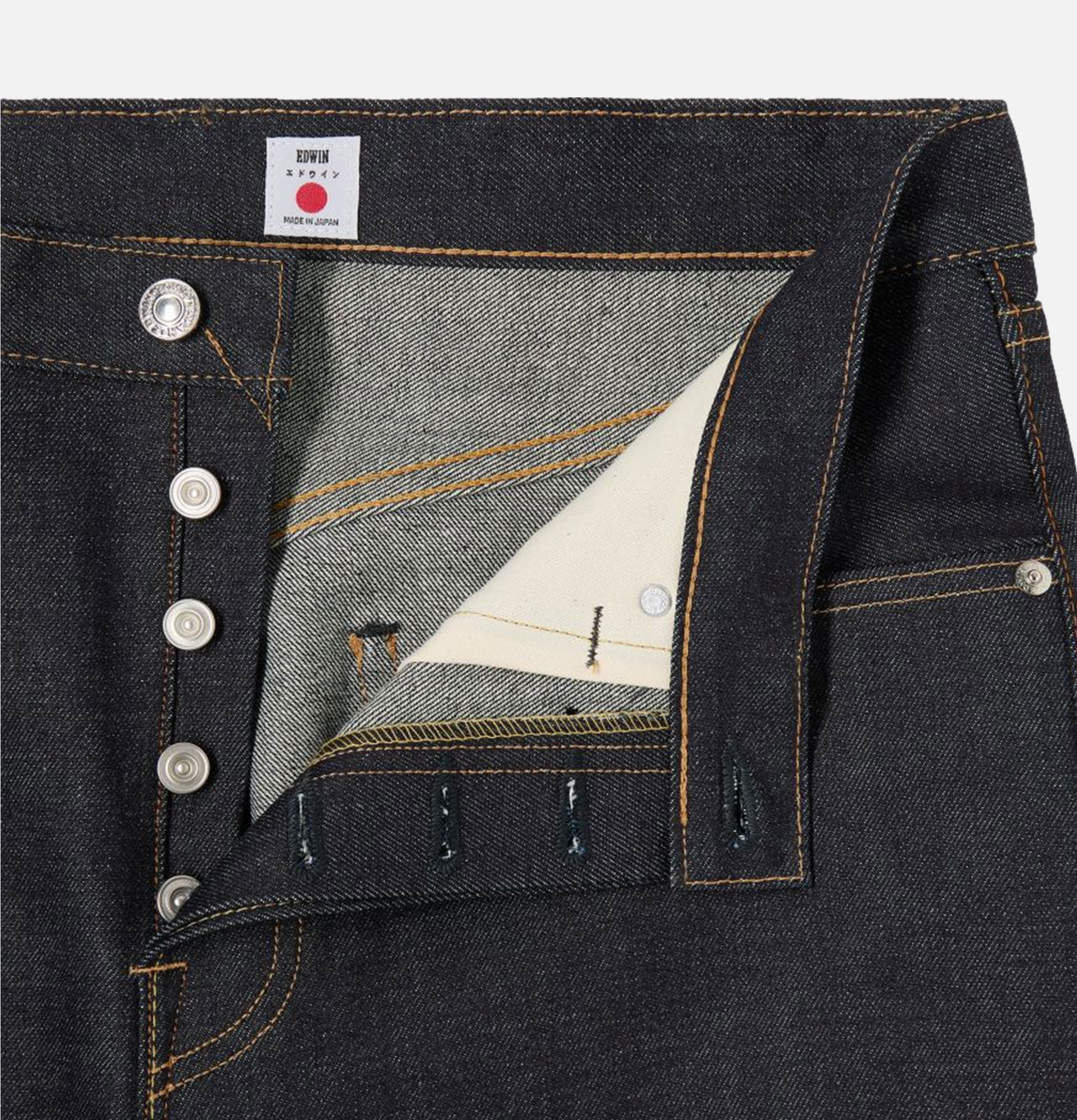 Edwin Wide Pants Kaihara Unwashed