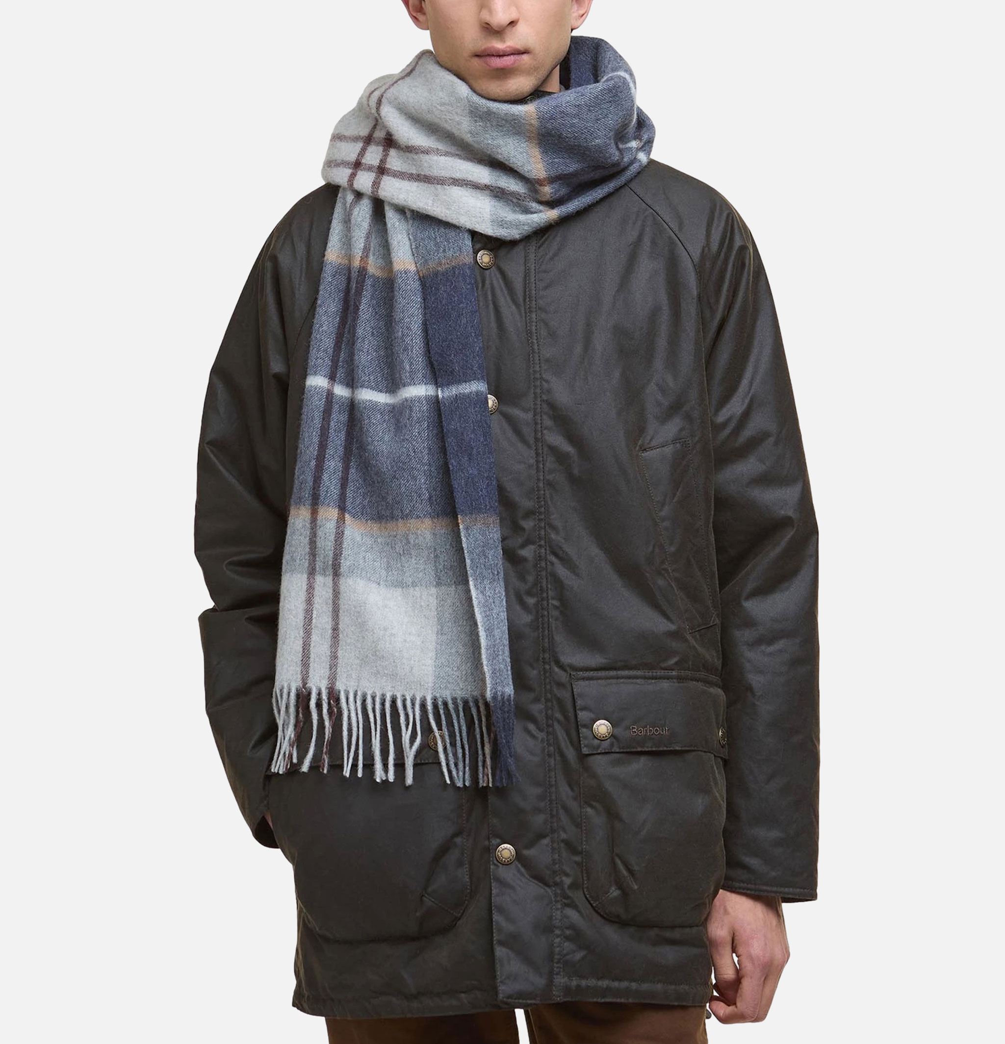 Barbour Écharpe Carrbridge Tartan Grey