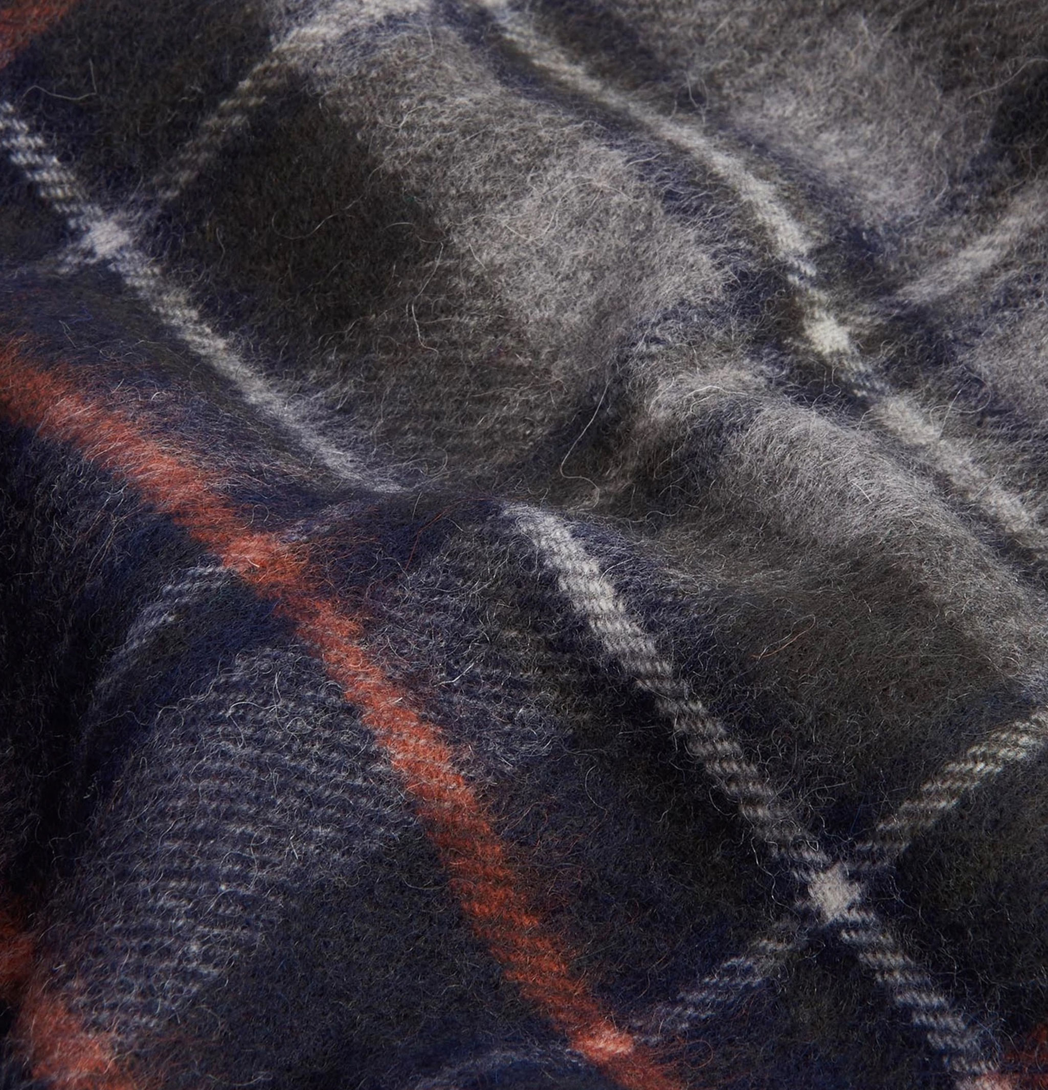 Barbour Scarf New Check Navy Dark Ging