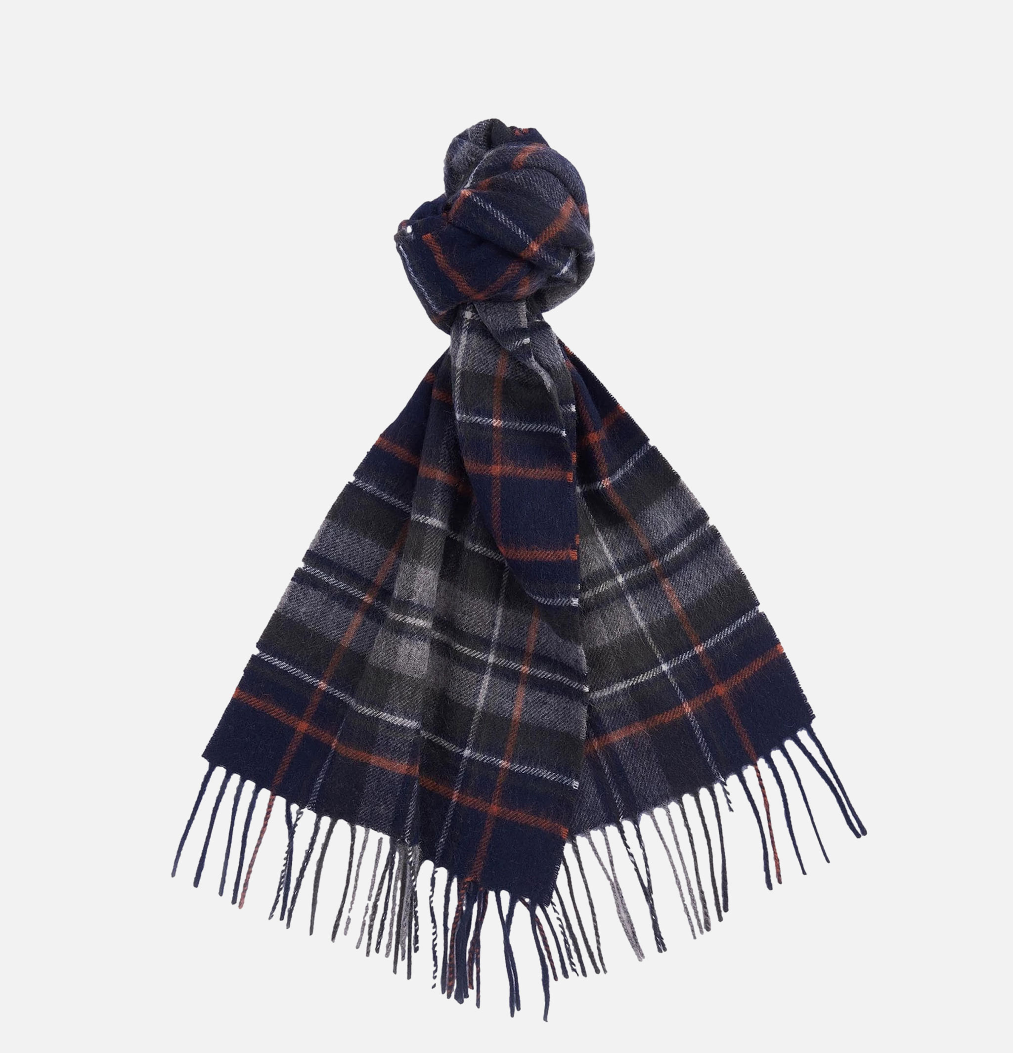 Barbour Scarf New Check Navy Dark Ging