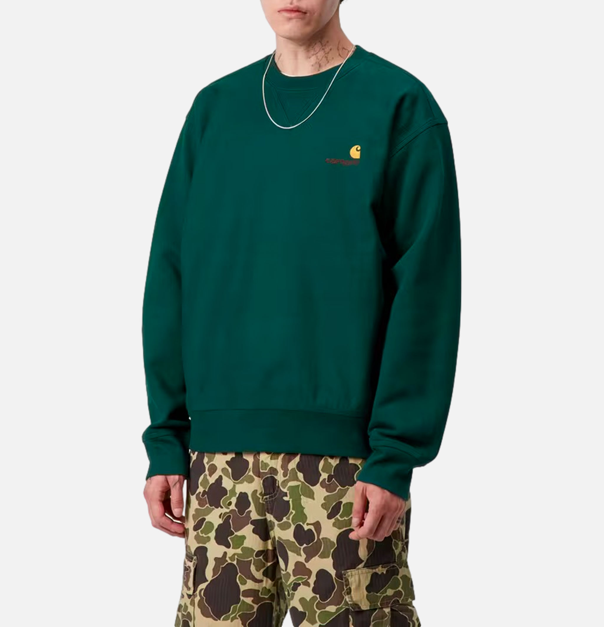 American Script Sweat Dark Fir