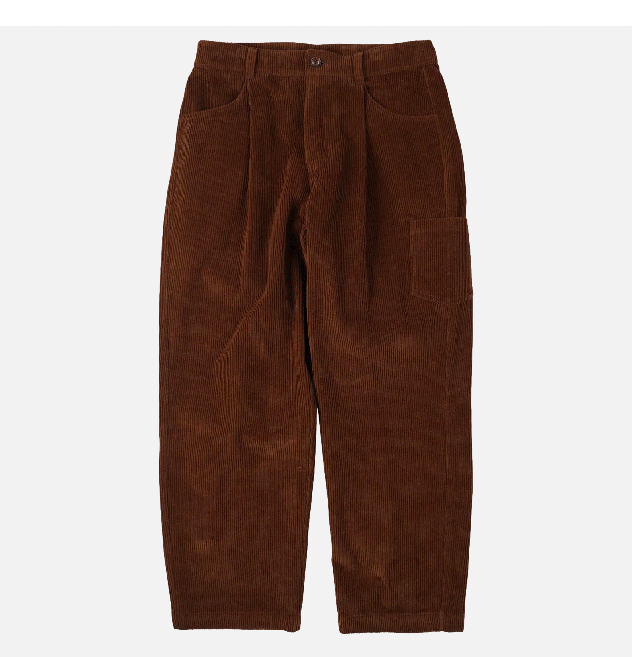 Corduroy Wide Pants Brown