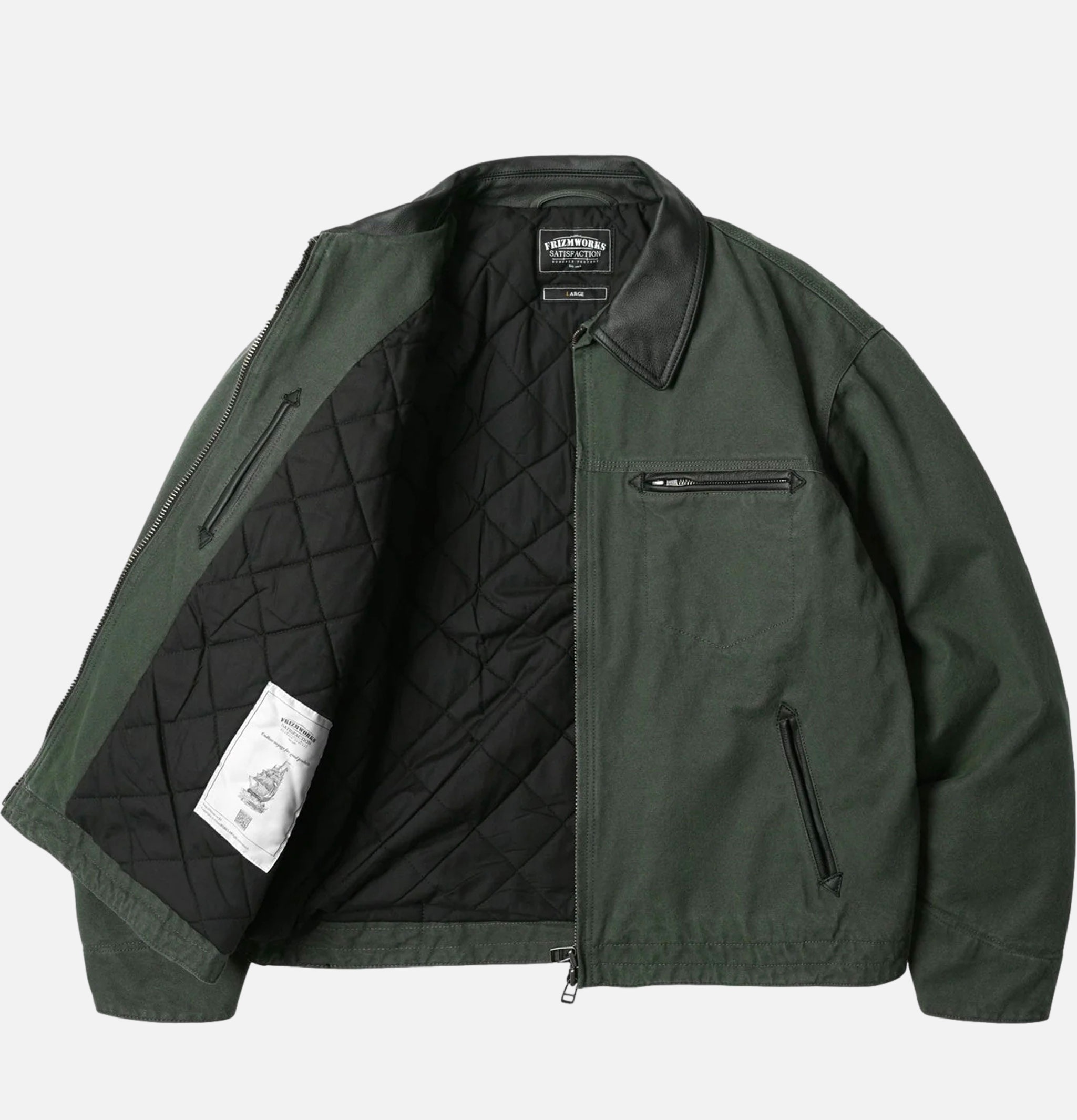 Heavy Canvas Work Jacket Olive