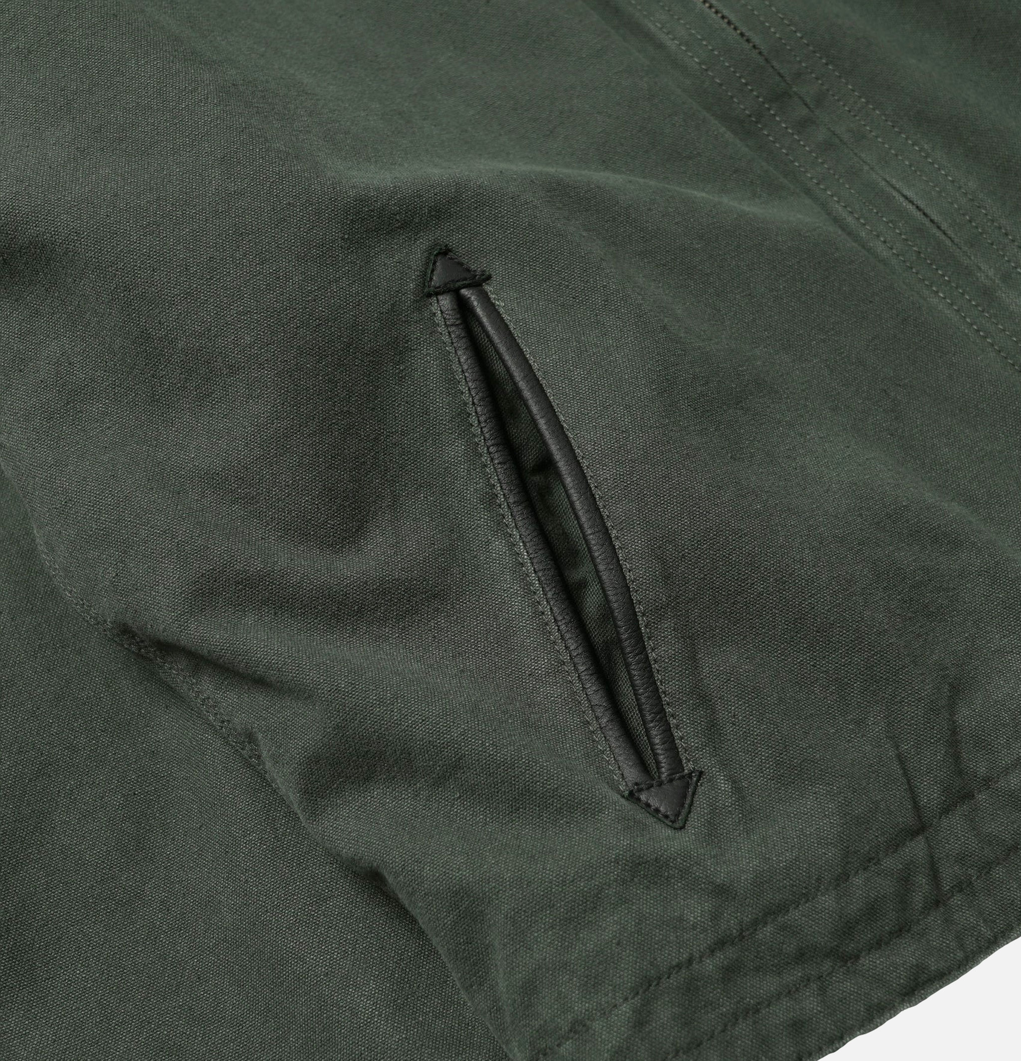 Heavy Canvas Work Jacket Olive