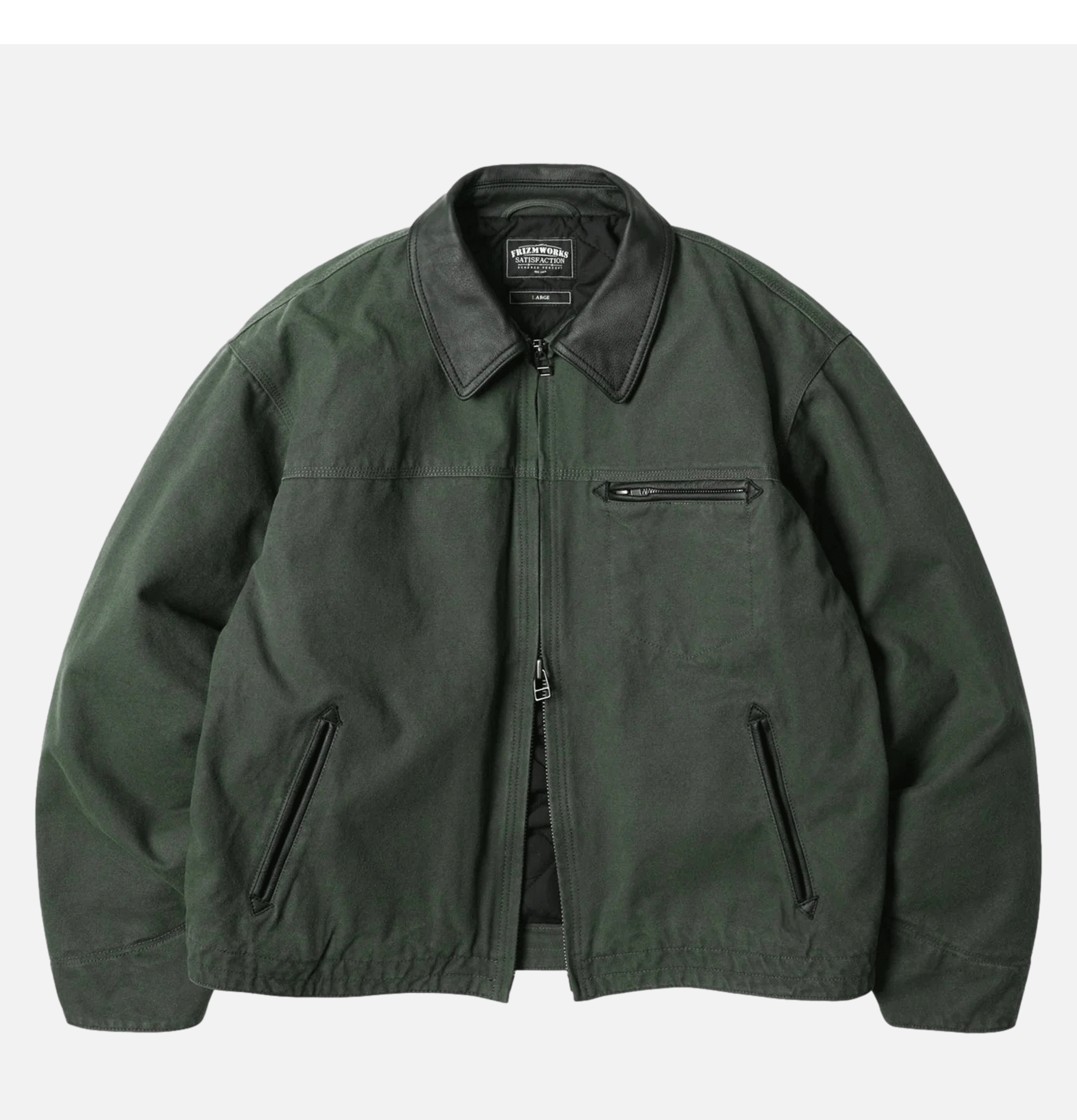 Heavy Canvas Work Jacket Olive