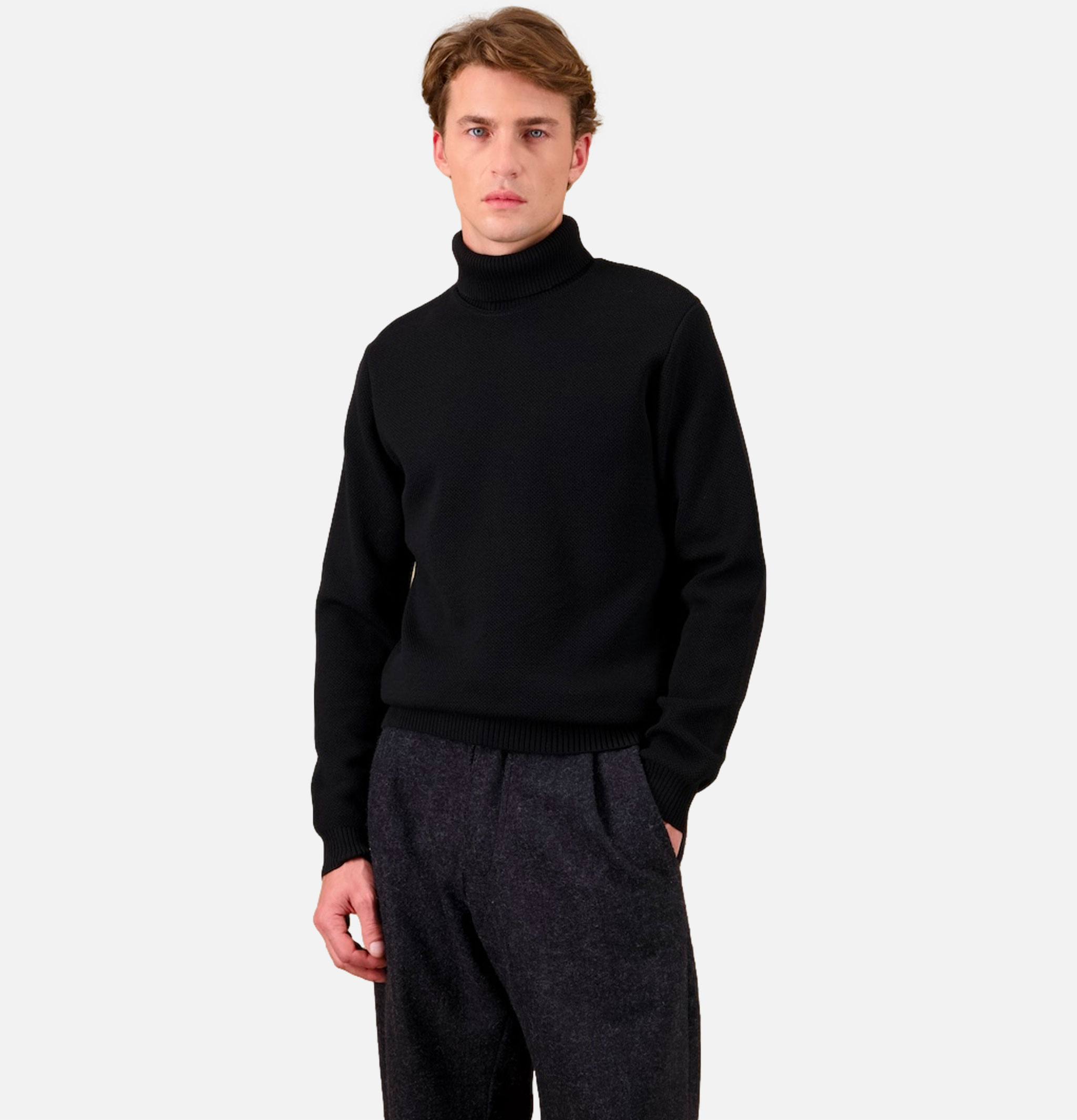 Pull Youri Col Roulé Black