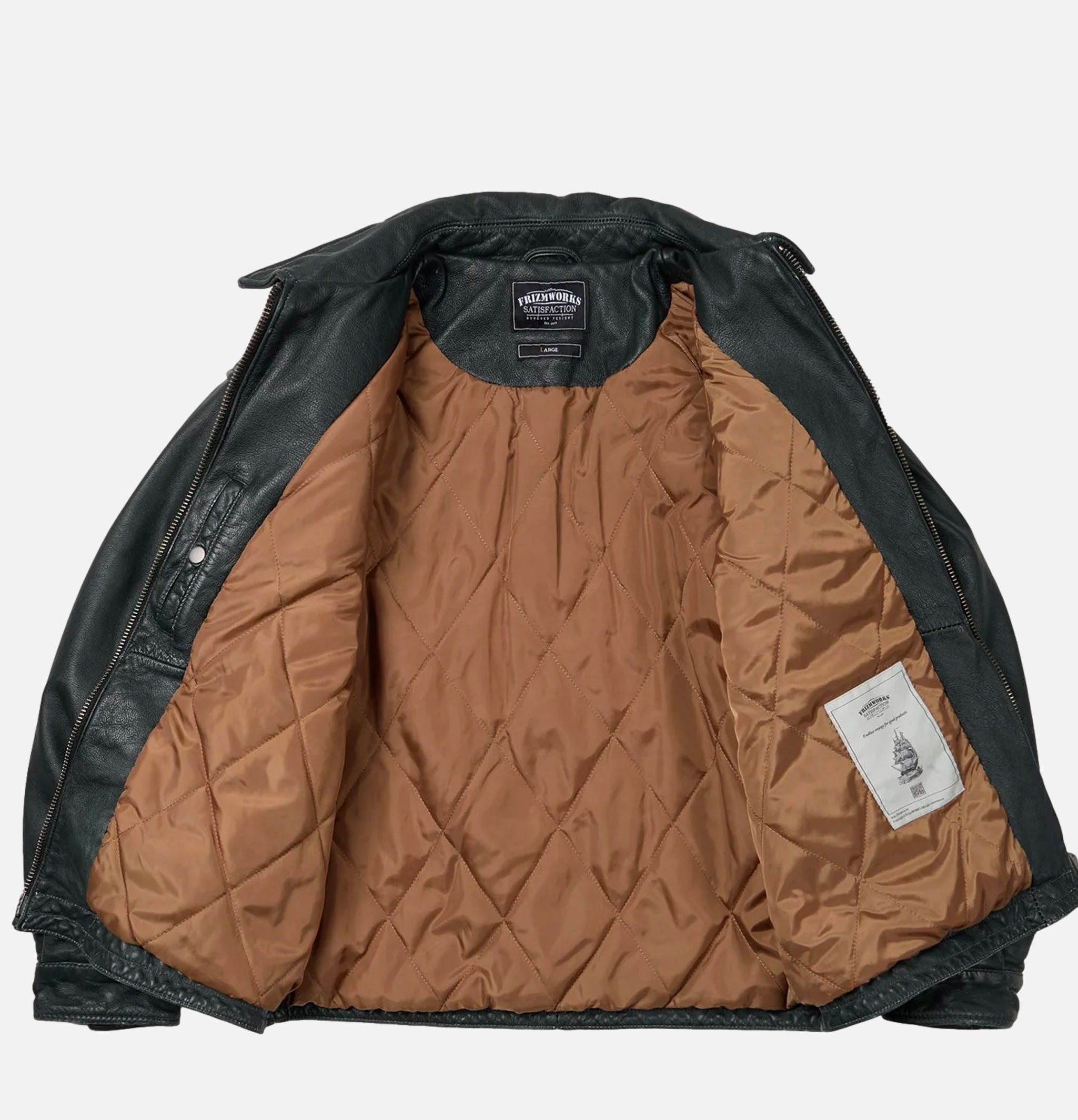 Frizmworks Jacket Cowhide Olive Leather