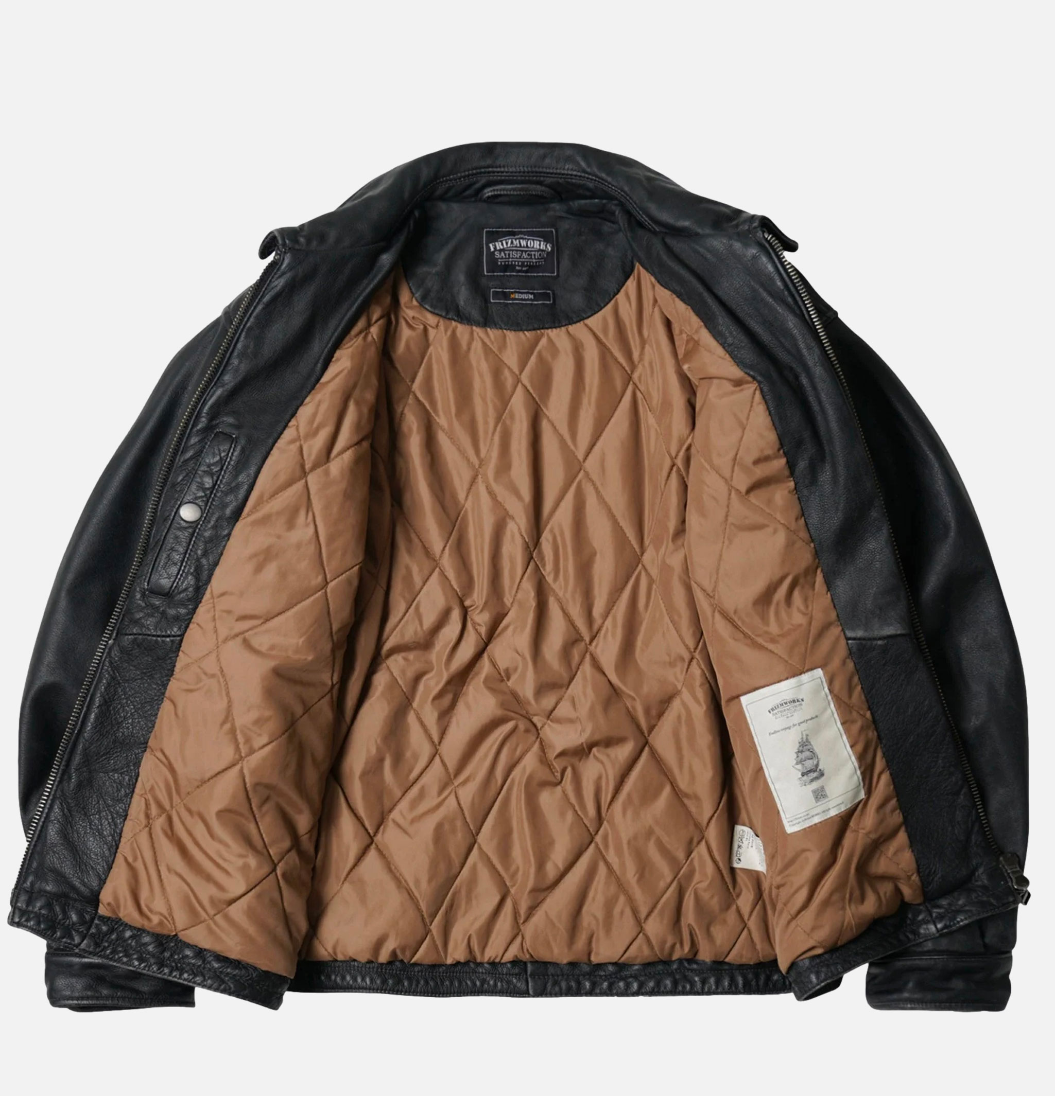 Frizmworks Veste Cowhide Cuir Noir