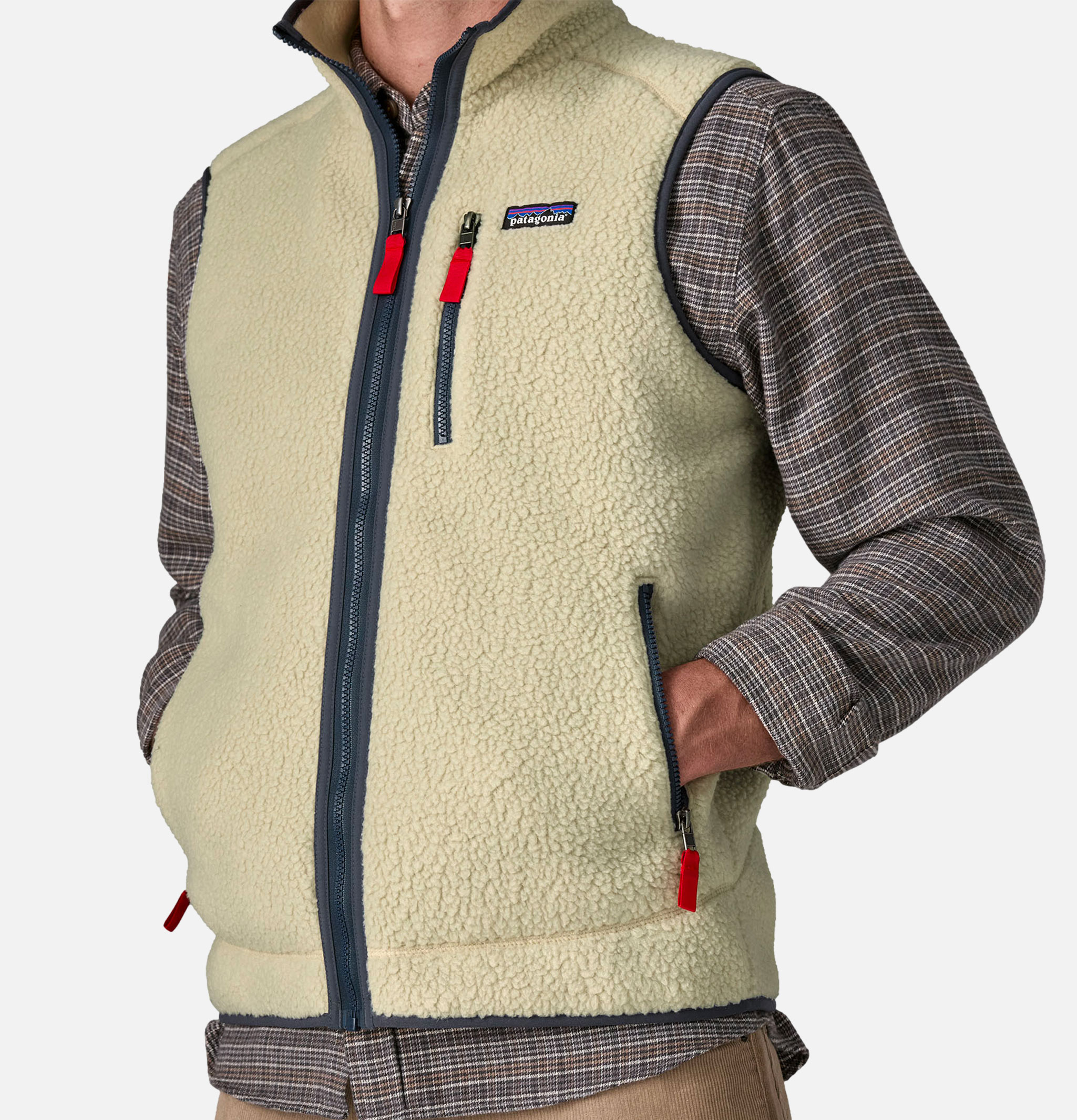 Patagonia Retro Pile Vest Pelican Smolder Blue