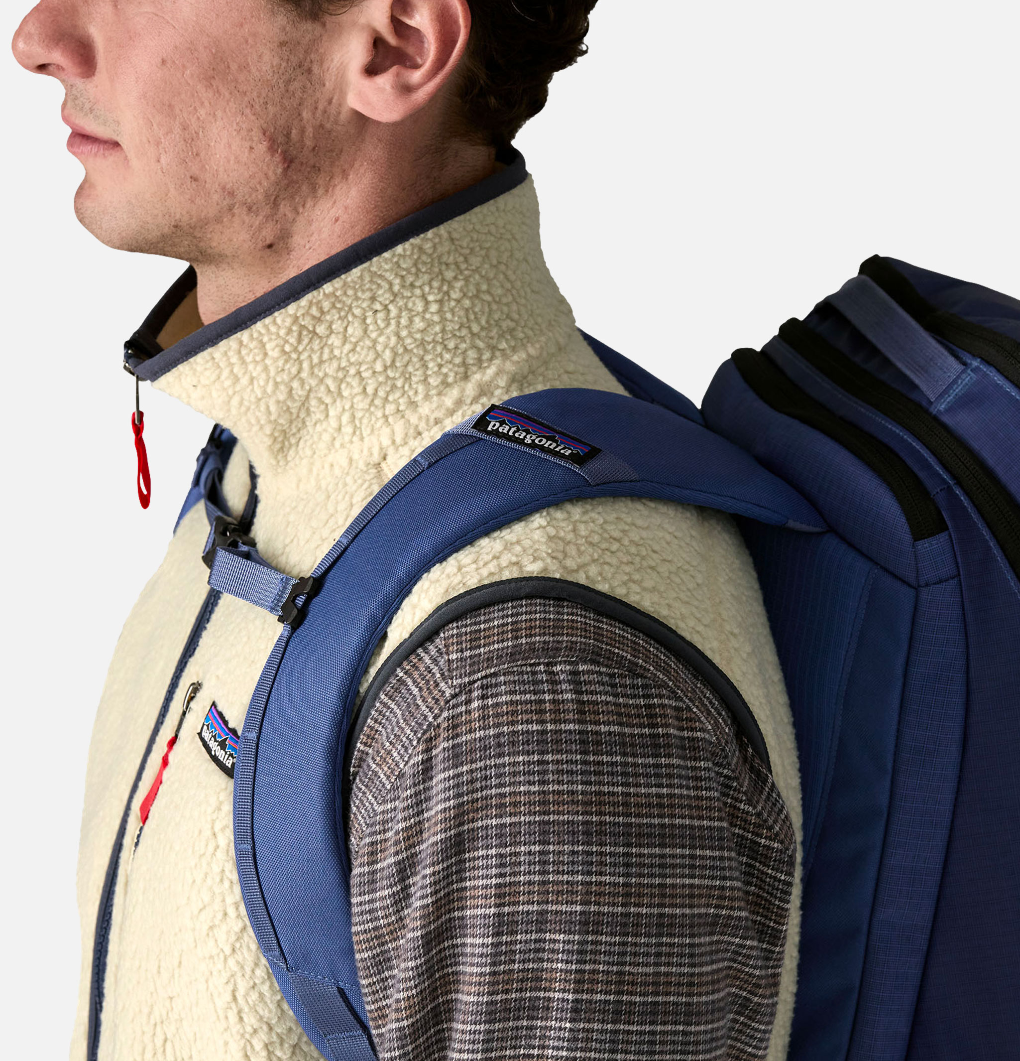 Patagonia Retro Pile Vest Pelican Smolder Blue