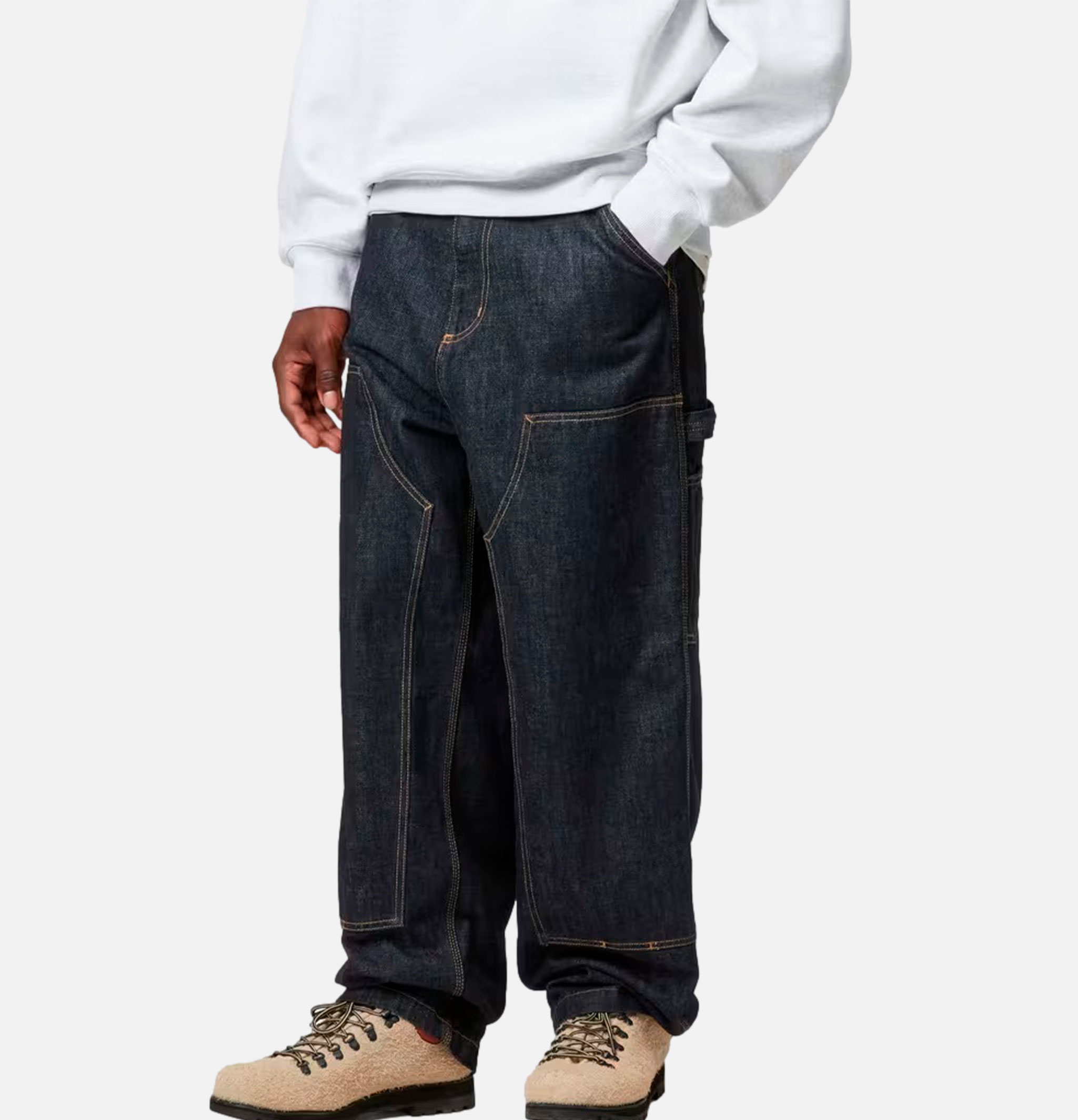 Og Double Knee Pant Blue Rinse