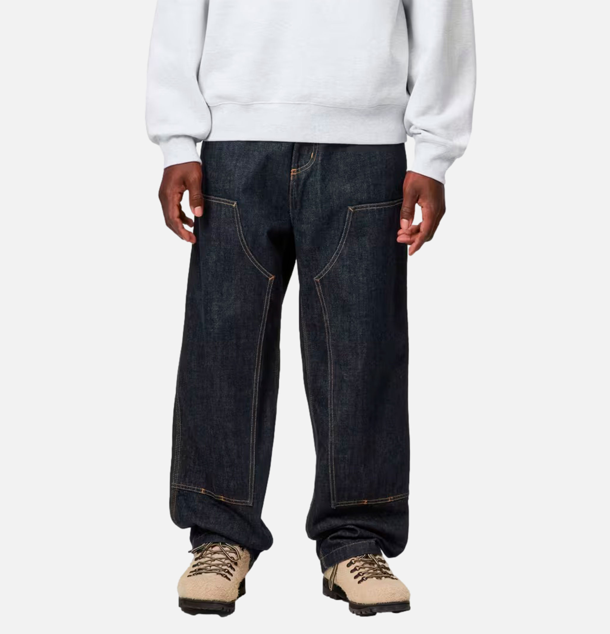 Og Double Knee Pant Blue Rinse