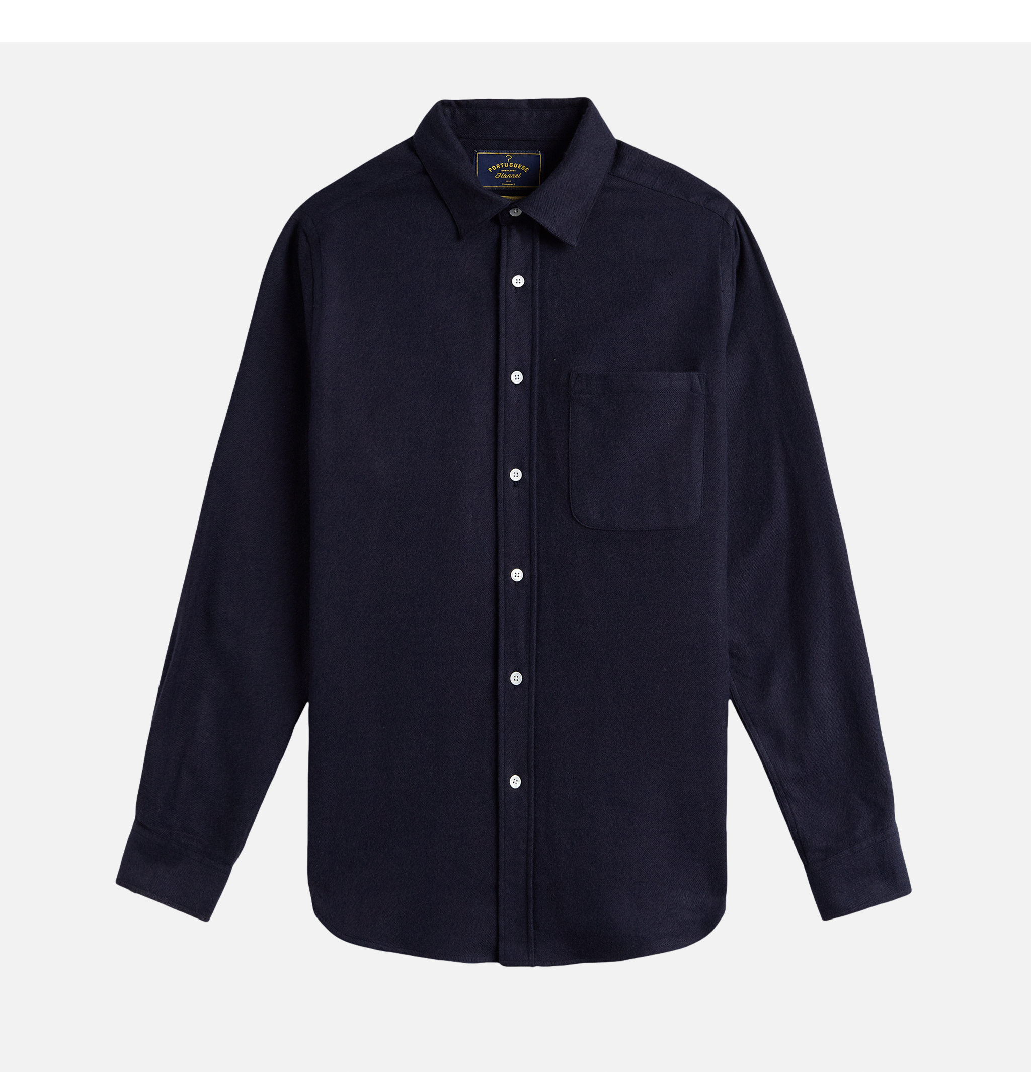 Portuguese Flannel Chemise Teca Navy