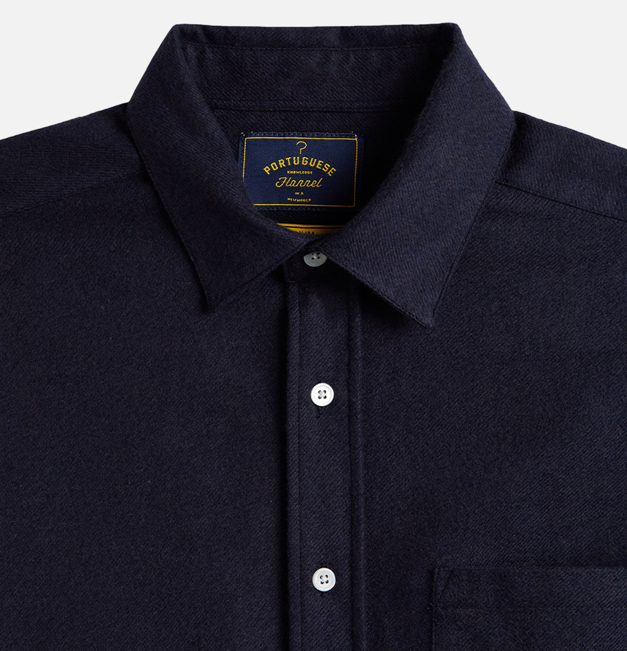 Portuguese Flannel Shirt Teca Navy