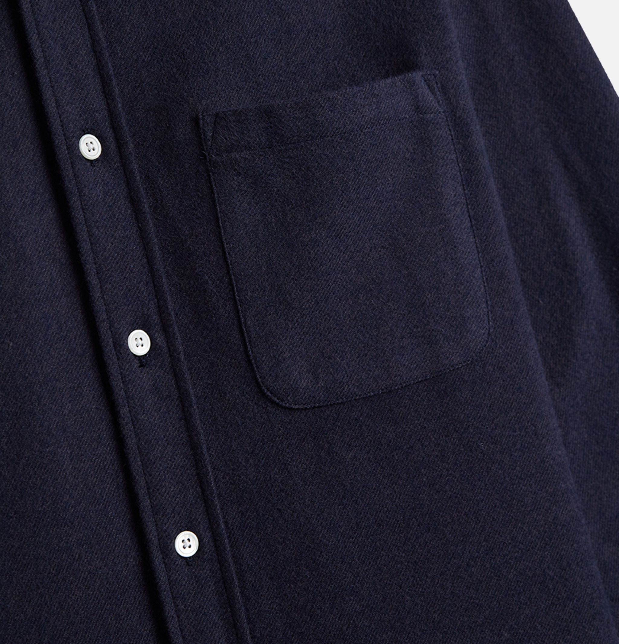 Portuguese Flannel Chemise Teca Navy