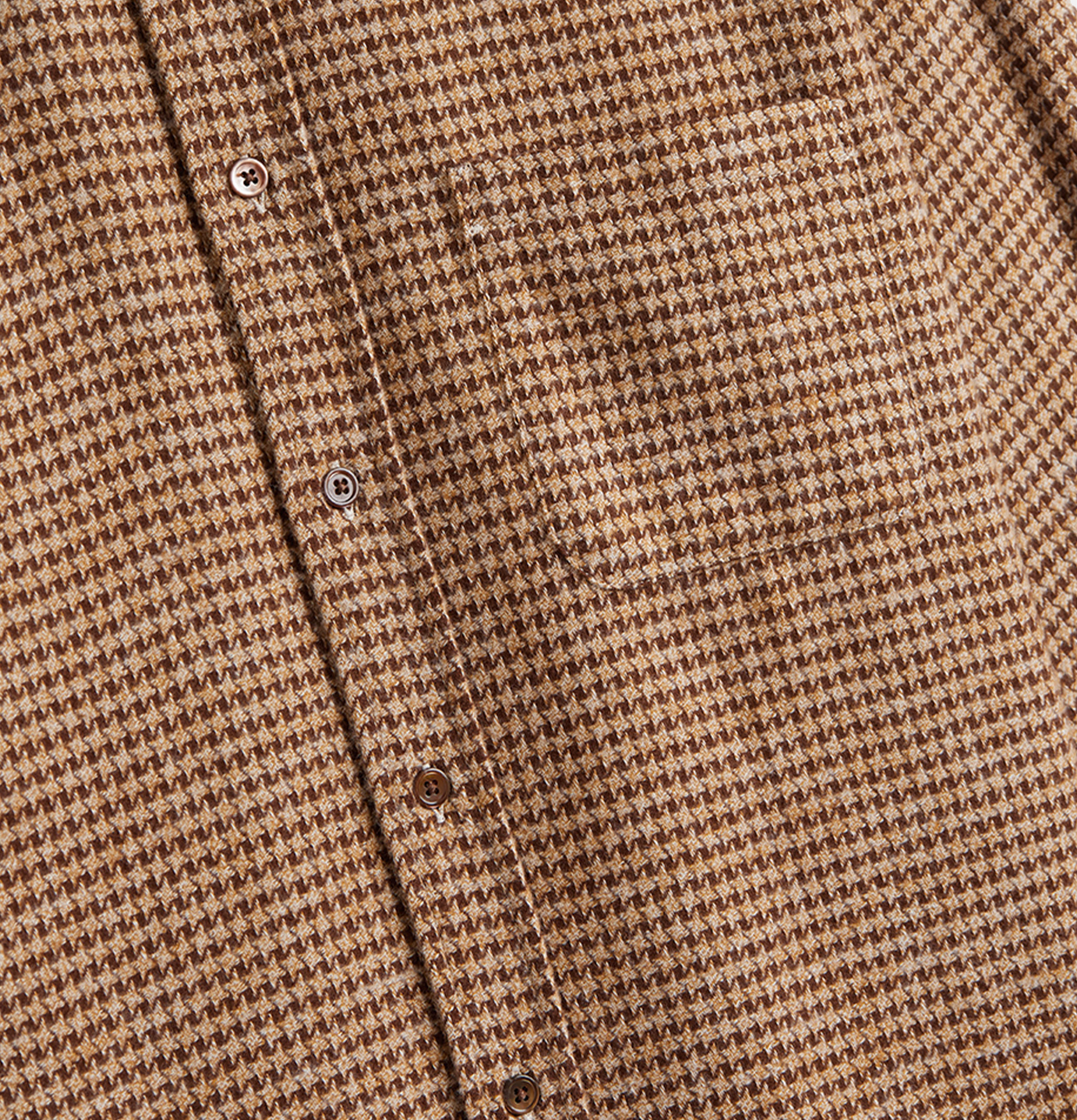 Portuguese Flannel Abstract Shirt Brown