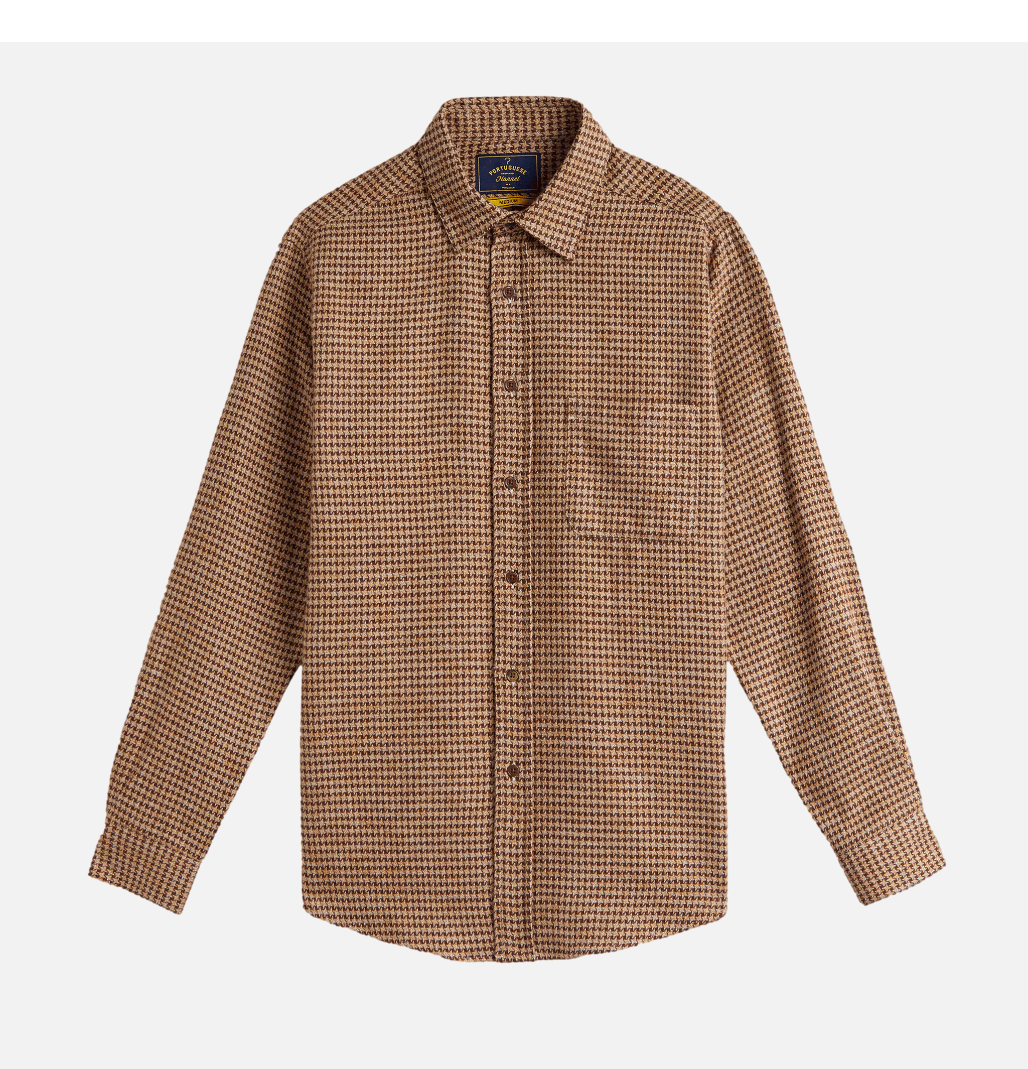 Portuguese Flannel Abstract Shirt Brown