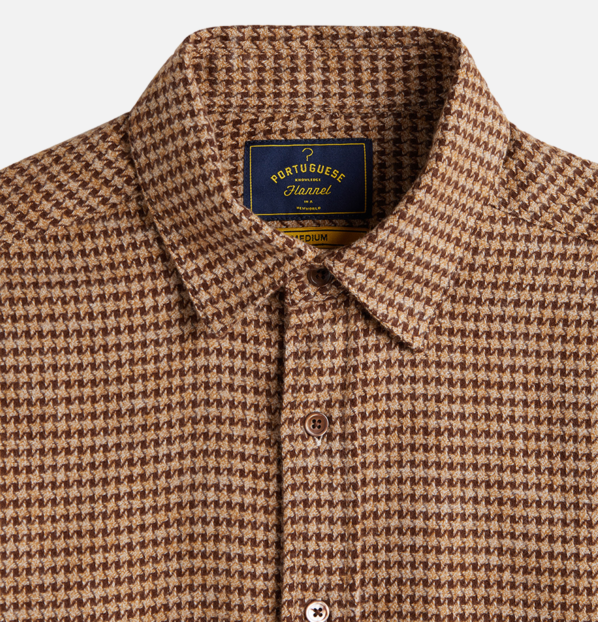 Portuguese Flannel Abstract Shirt Brown