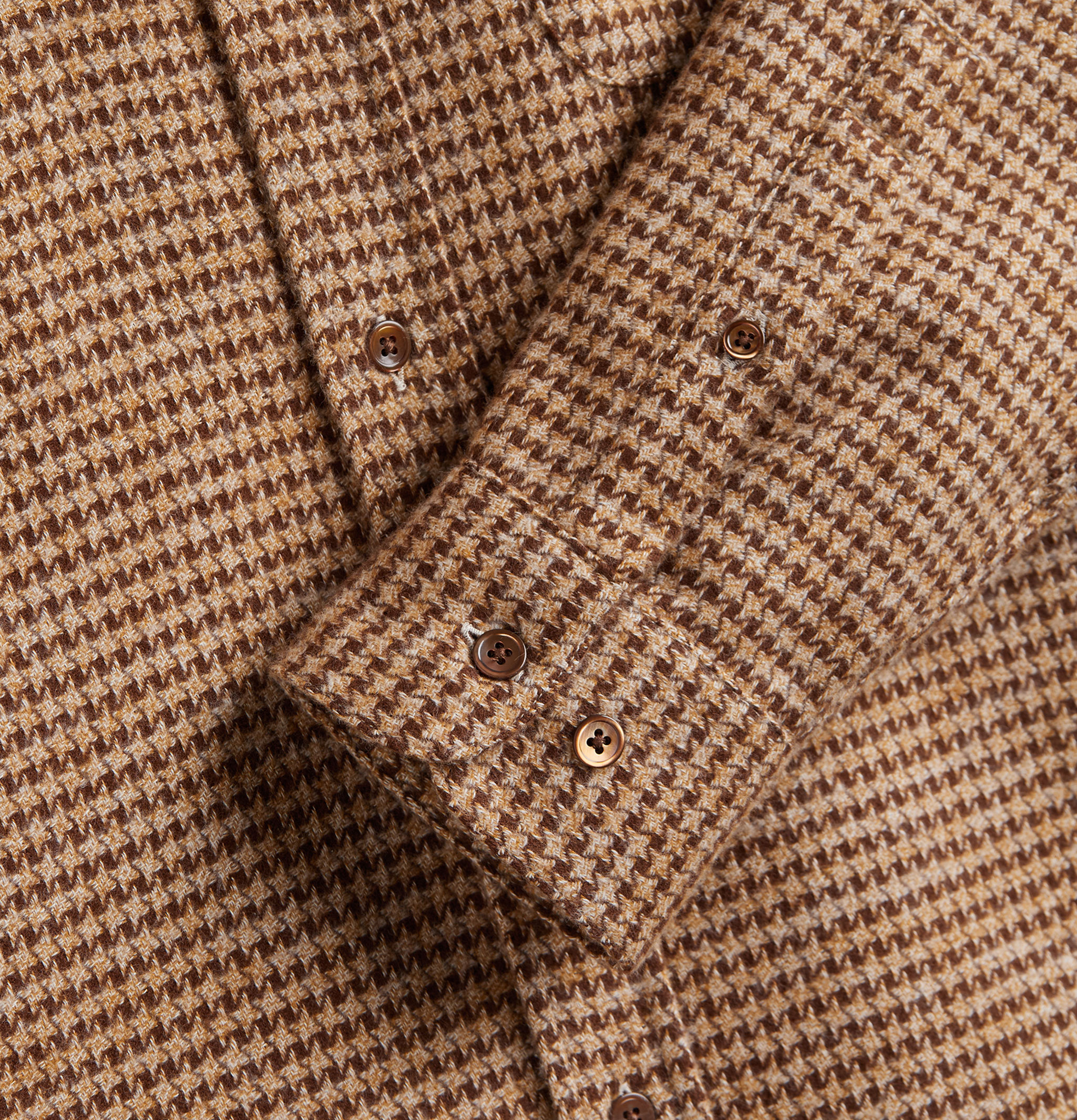 Portuguese Flannel Abstract Shirt Brown