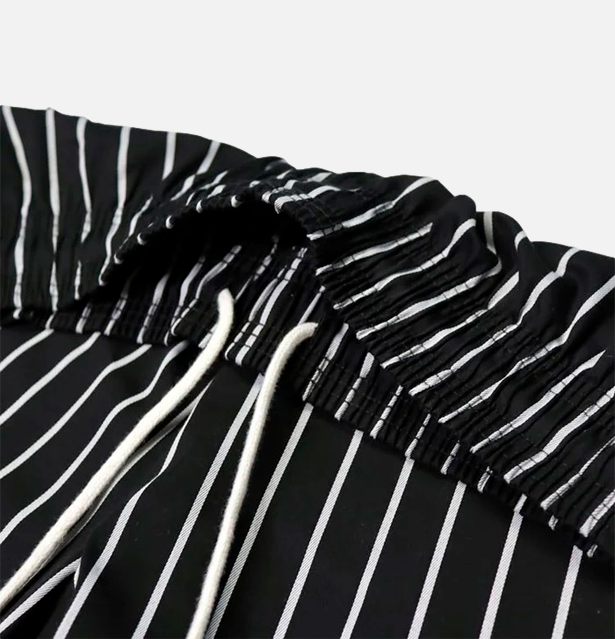 Wide Chef Pant Stripe Black