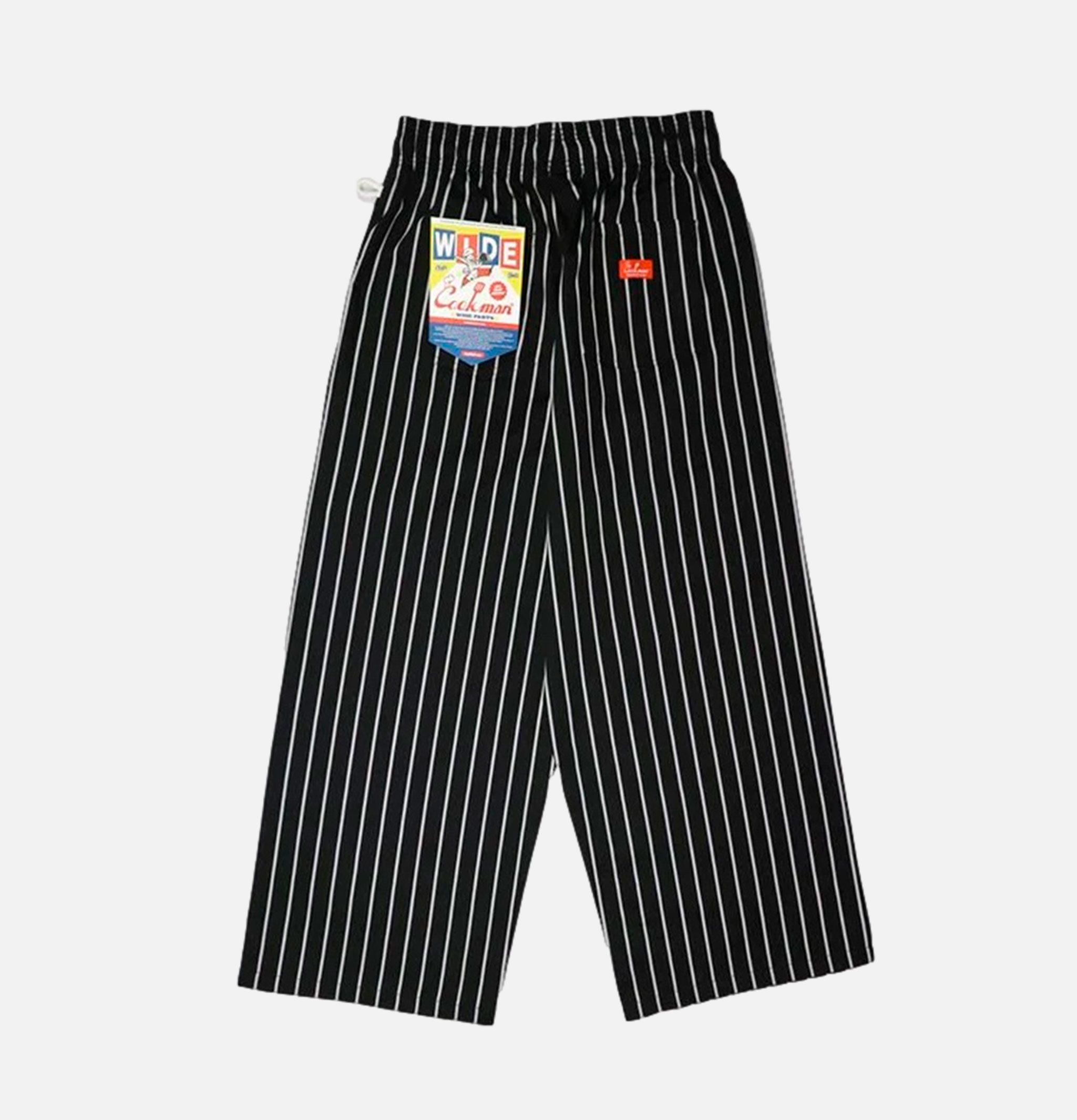 Wide Chef Pant Stripe Black