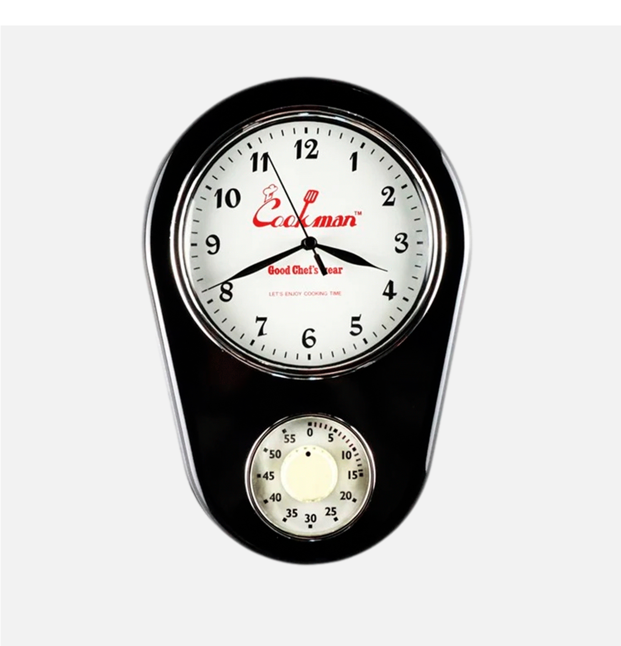 Kitchen Clock Black
