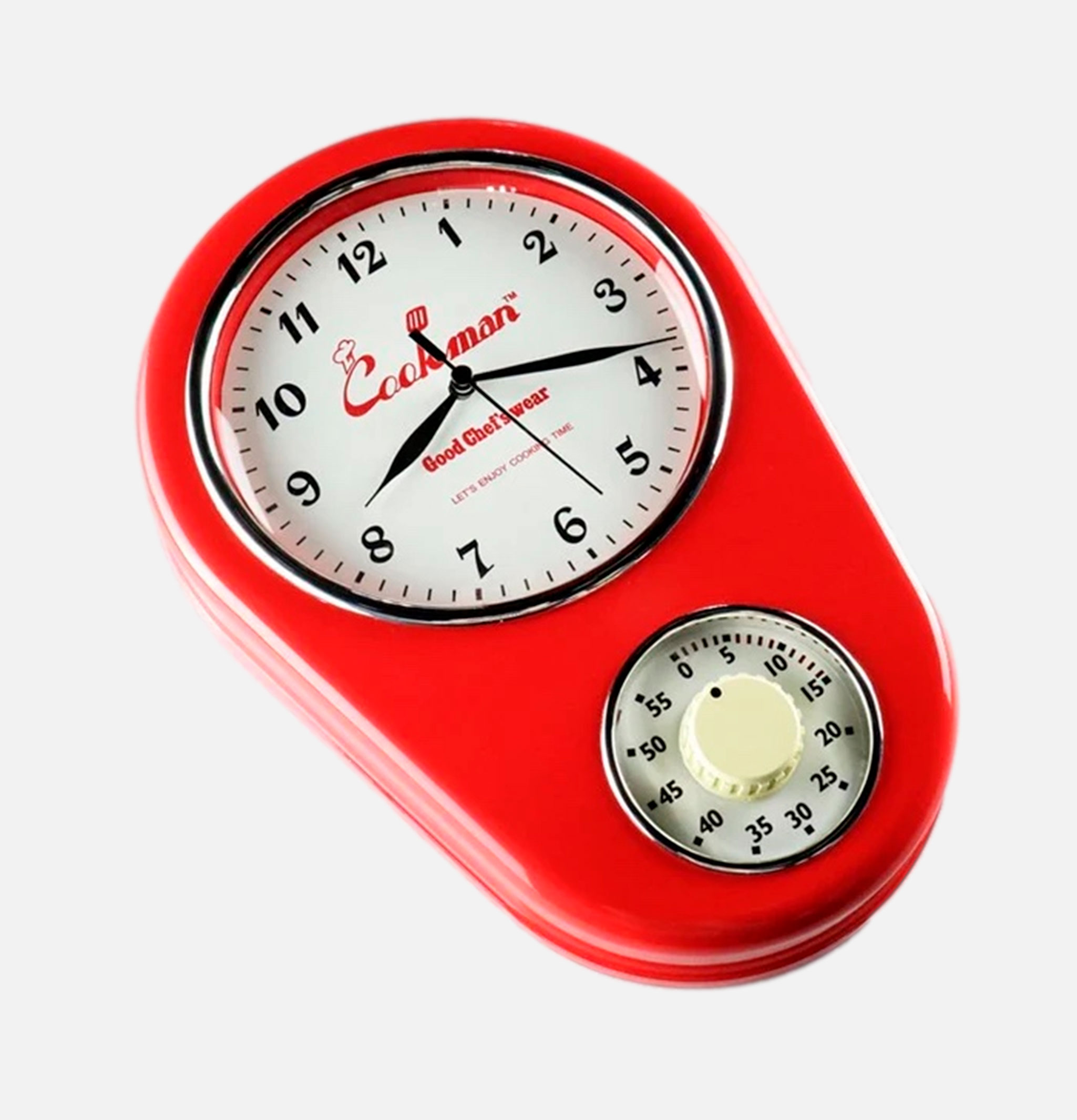 Kitchen Clock Red