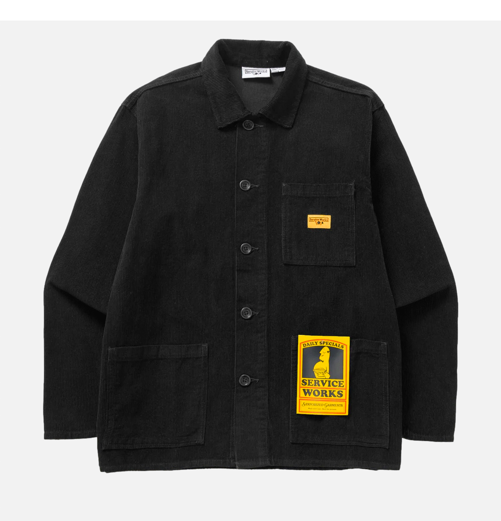 Service Works Chemise Corduroy Chore Noir