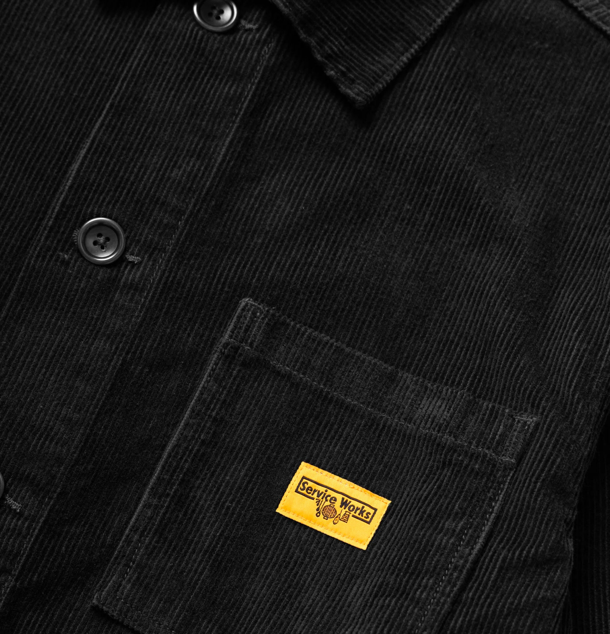 Service Works Chemise Corduroy Chore Noir