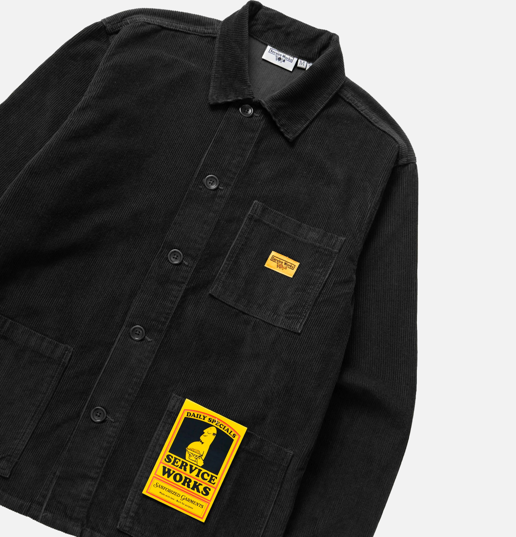 Service Works Chemise Corduroy Chore Noir